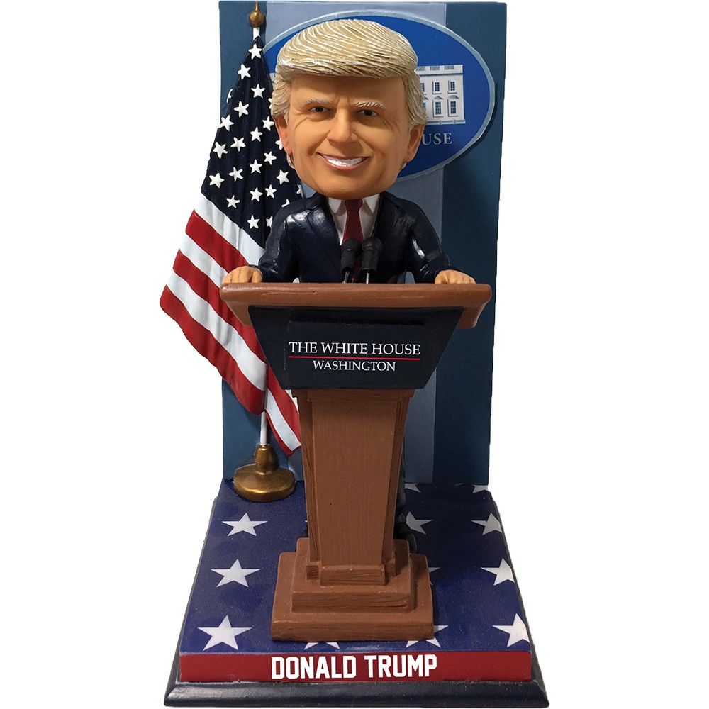 President on White House Podium Bobblehead Trump  Nat. Bobblehead HOF (632125...