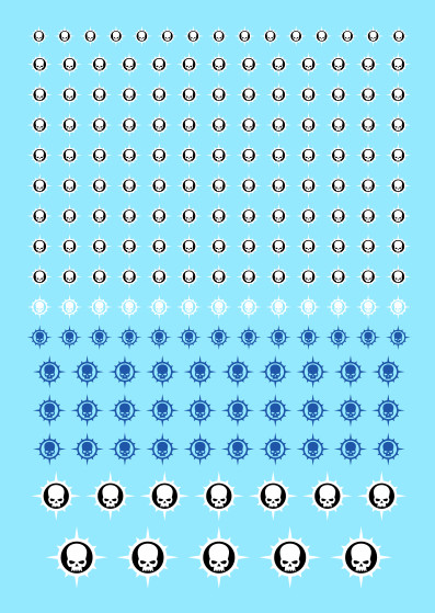 Nova Skulls Custom Transfer Sheet A6