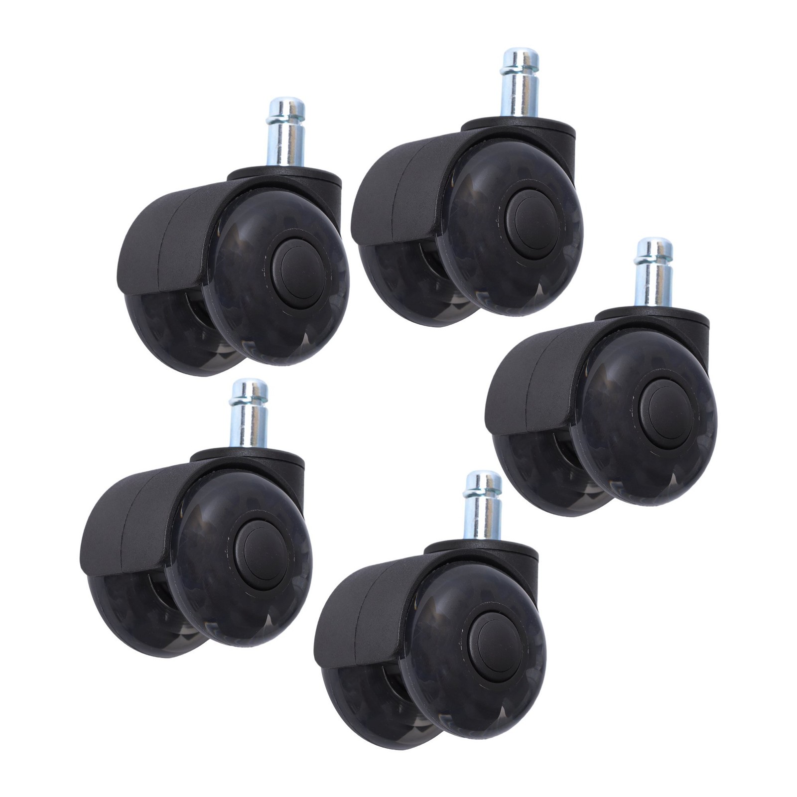 5 Pack 2 Inch Universal 360 Degree Heavy Duty Office Chair Caster Wheels