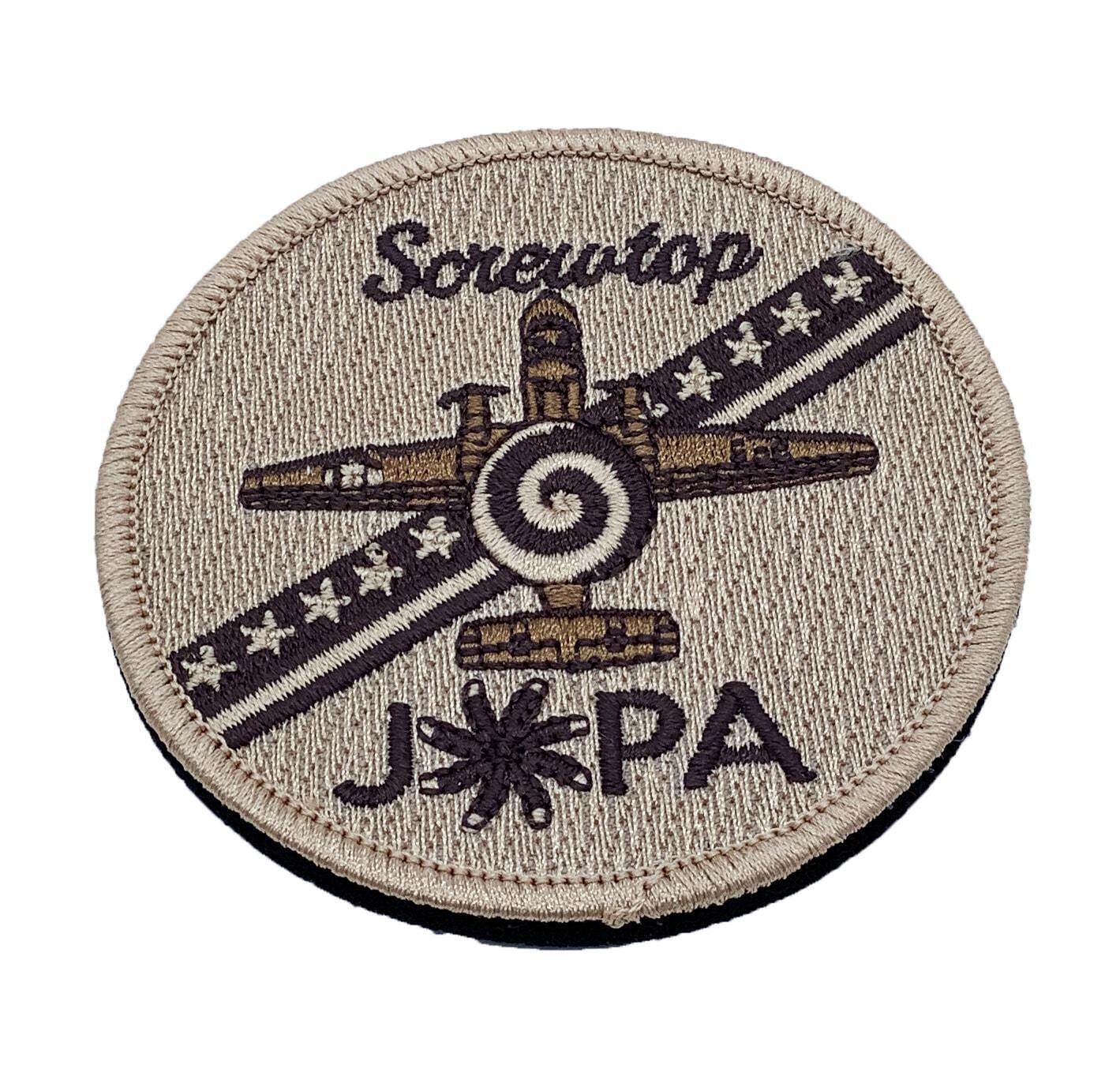 VAW-123 Screwtop JOPA Tan Patch – Hook and Loop, 3.5 in