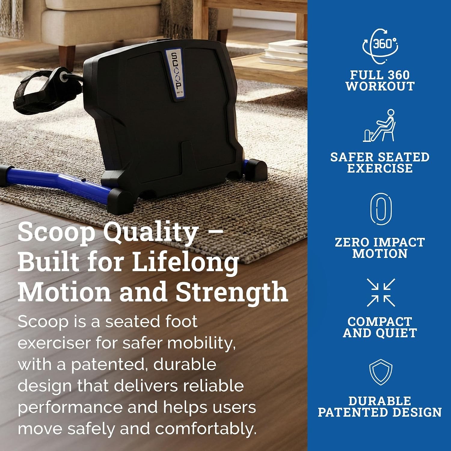Lateral Elliptical Compact Under Desk Exercise Equipment & Lateral Elliptical