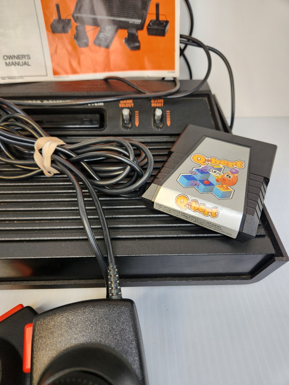 Atari CX-2600 TESTED DARTH VADER 4 Switch Console with 2 PADDLES and 3 Games