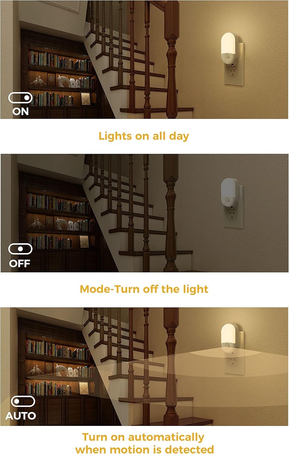 Motion Sensor Night Light 2Pack Motion Activated Night Light Night Lights Plug