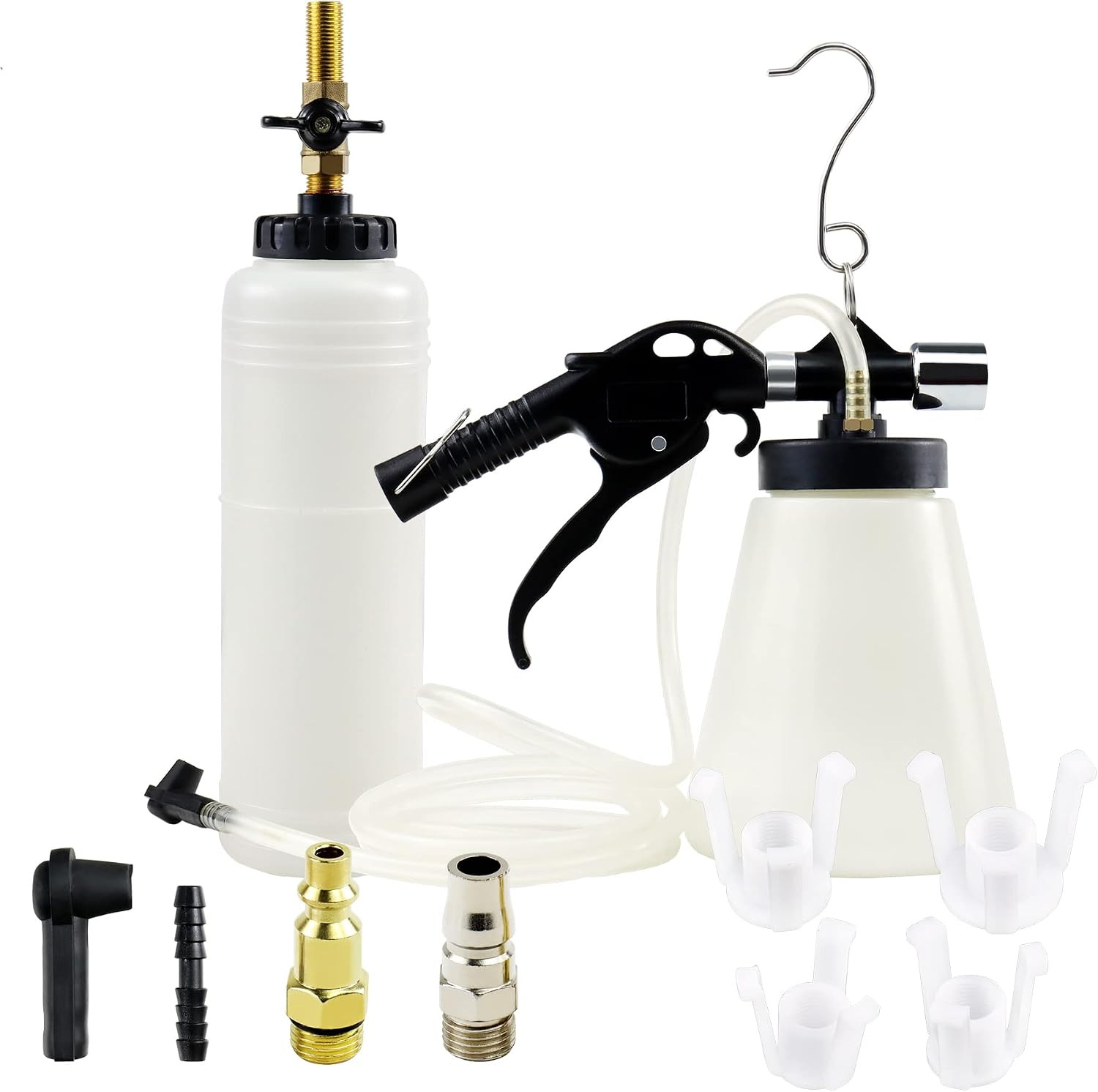 1L Capacity Pneumatic Brake Fluid Bleeder Extractor Tool Vacuum Brake