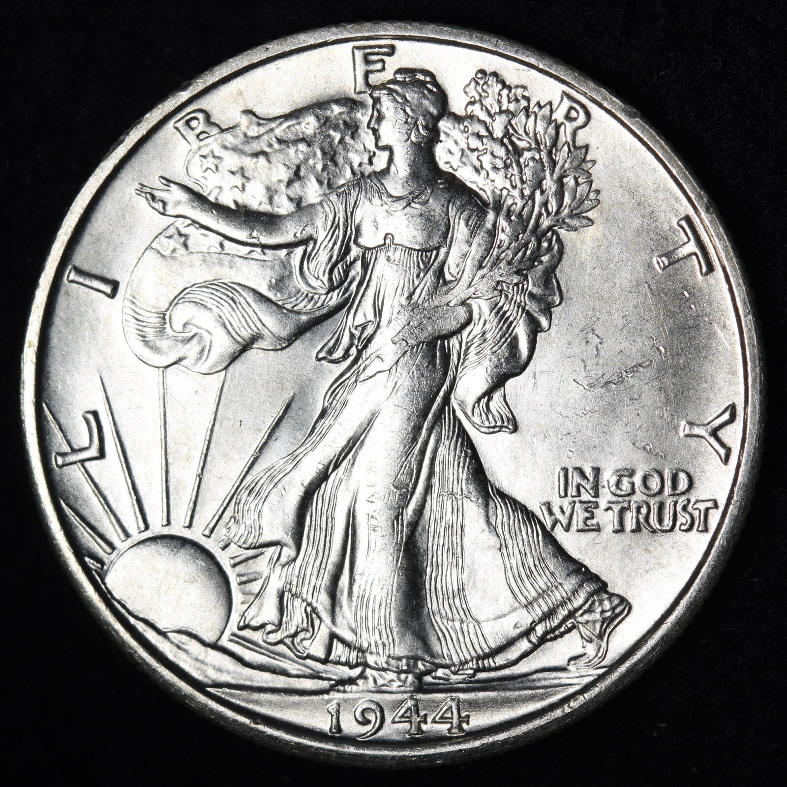 BU 1944-S Walking Liberty SILVER Half Dollar UNCIRCULATED UNC MS