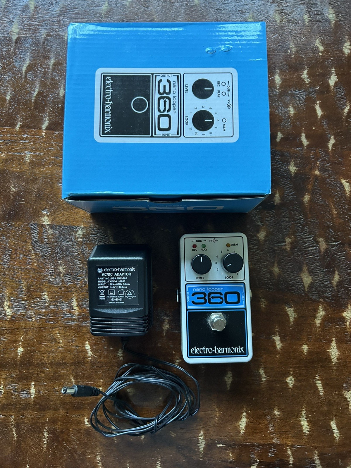 Electro-Harmonix Nano 360 Compact Looping Guitar Pedal Looper + Power Supply!