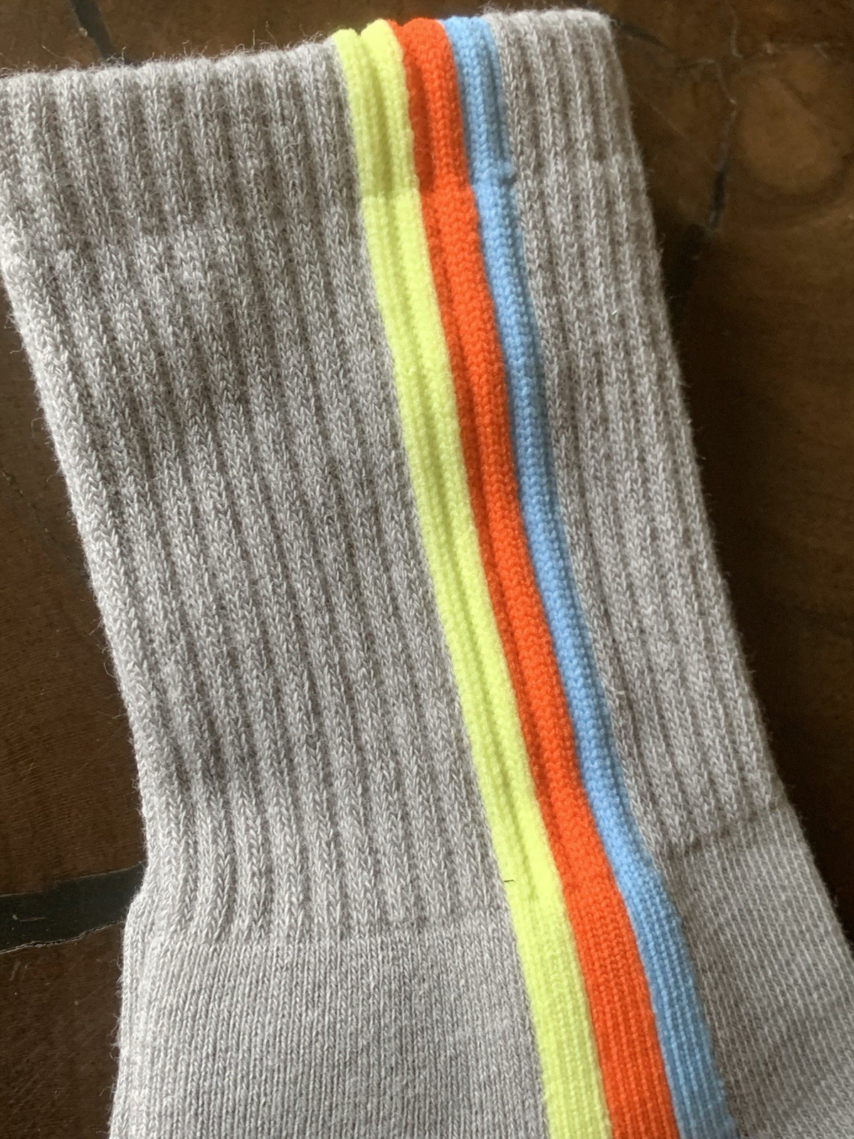 NWT FP‎ Movement Tempo Quarter Crew Socks in Grey with Stripe Athletic SOLD OUT!