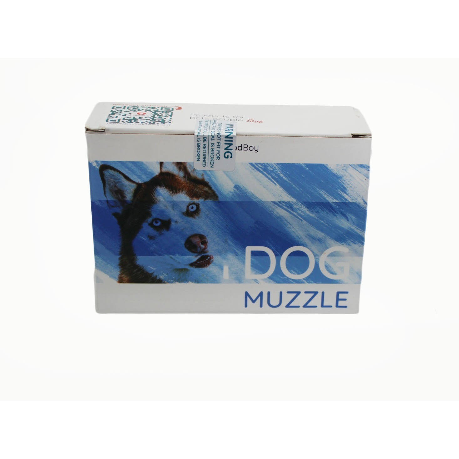 GoodBoy Dog Muzzle Blue Neoprene Padded Adjustable Soft Nylon Size Medium M