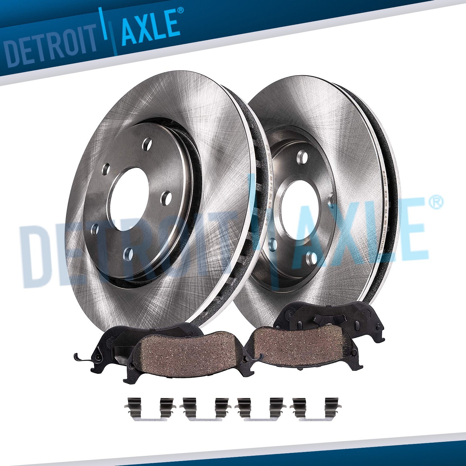 Front Brake Rotors + Ceramic Brake Pads for 2006 - 2009 2010 2011 Honda Civic