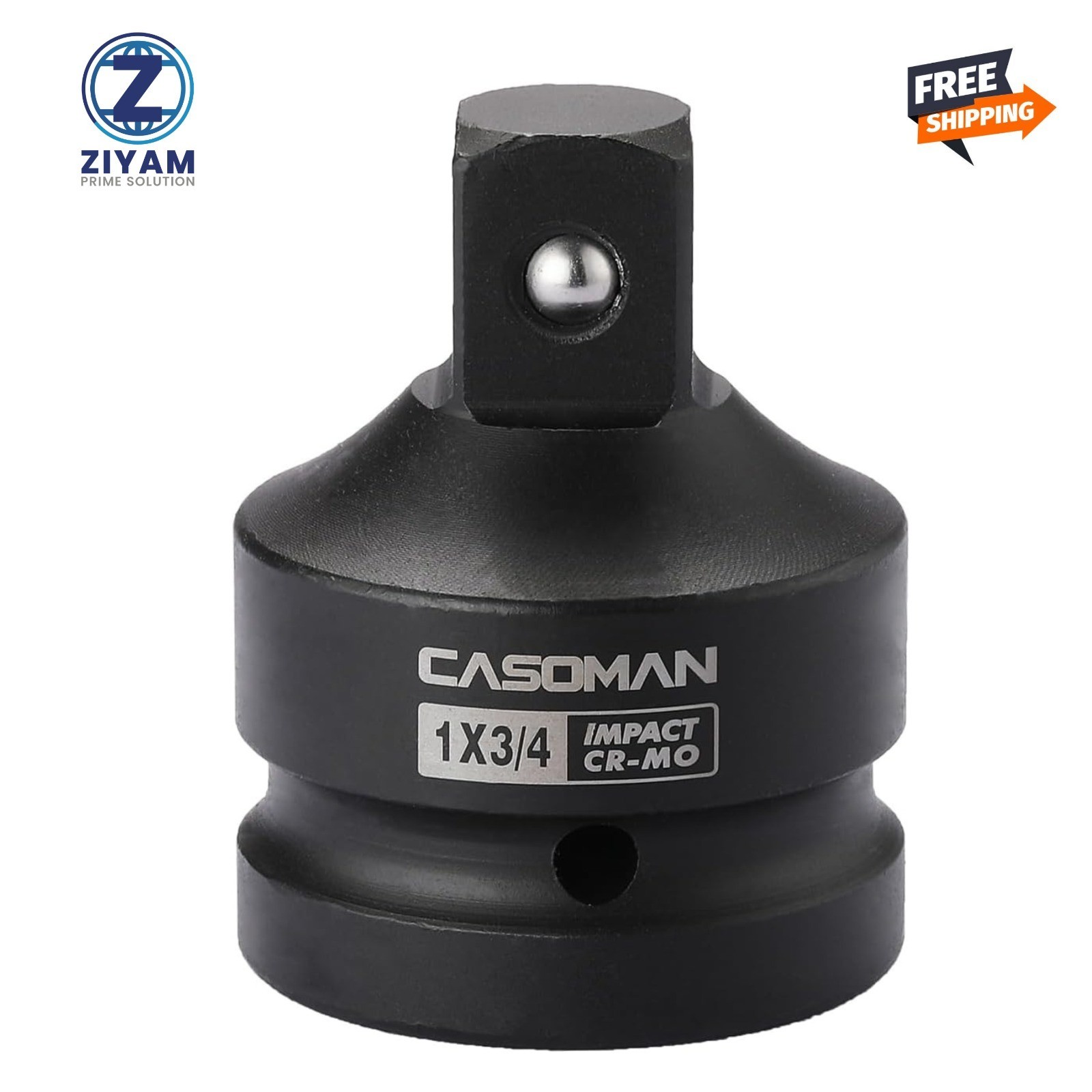 CASOMAN 1-Inch Drive F to 3/4-Inch (M) Impact Adapter, Cr-Mo Steel, 1"F to 3/4"M