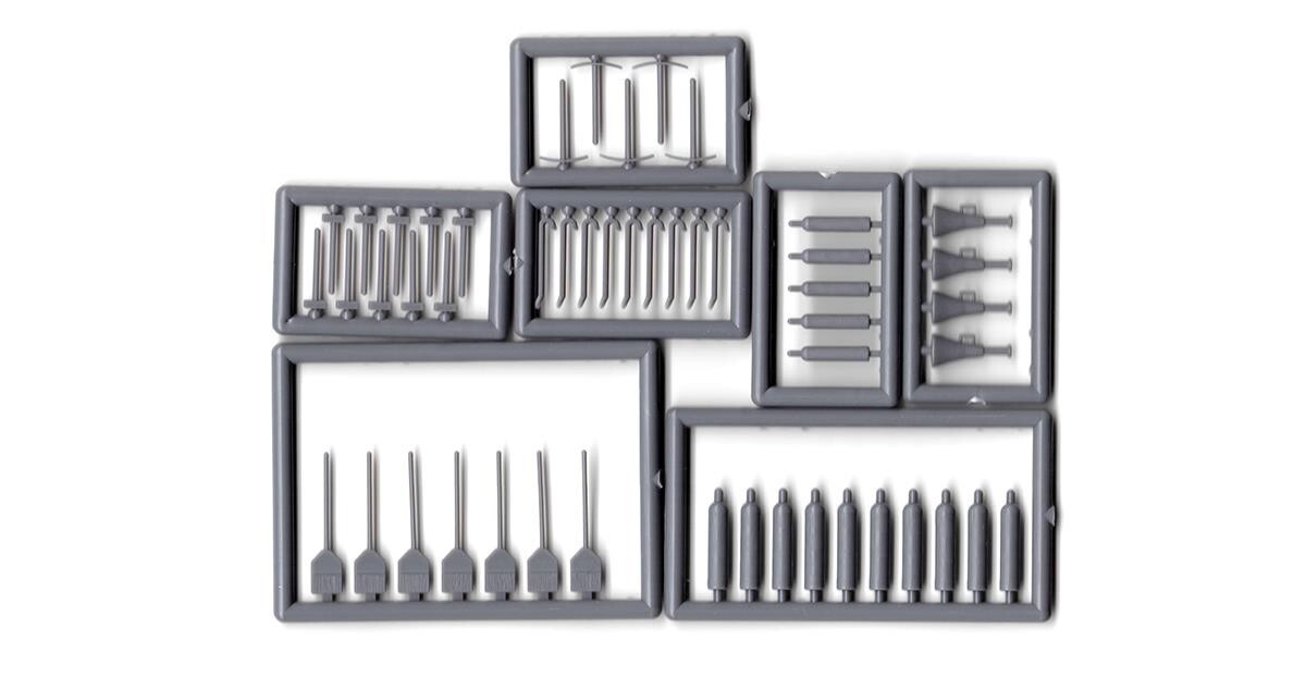 HO Scale Tichy Train Group 8290 Assorted Tools (49) pcs