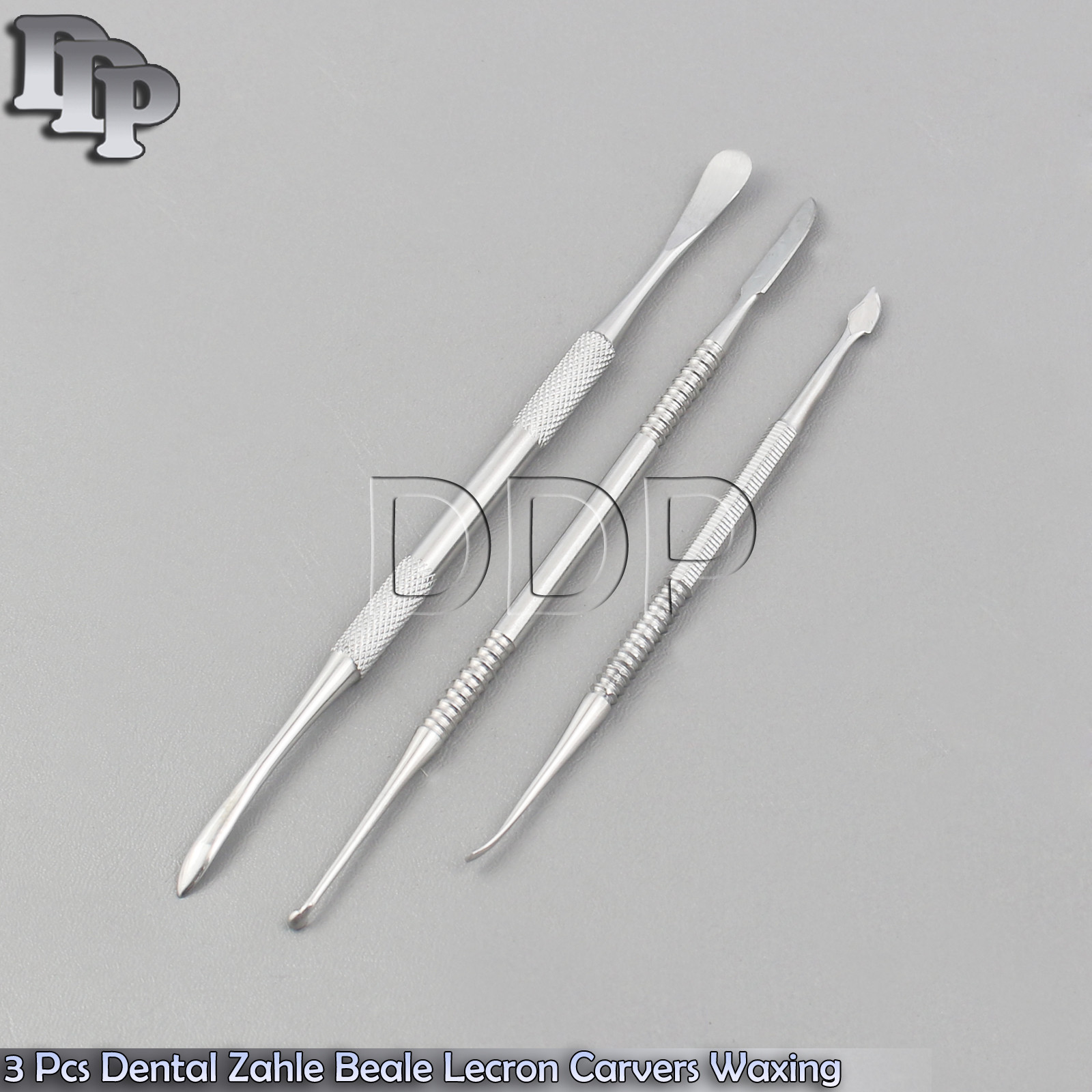 3 Pcs Dental Zahle Beale Lecron Carvers Waxing Modelling Mixing Spatula Lab Kit