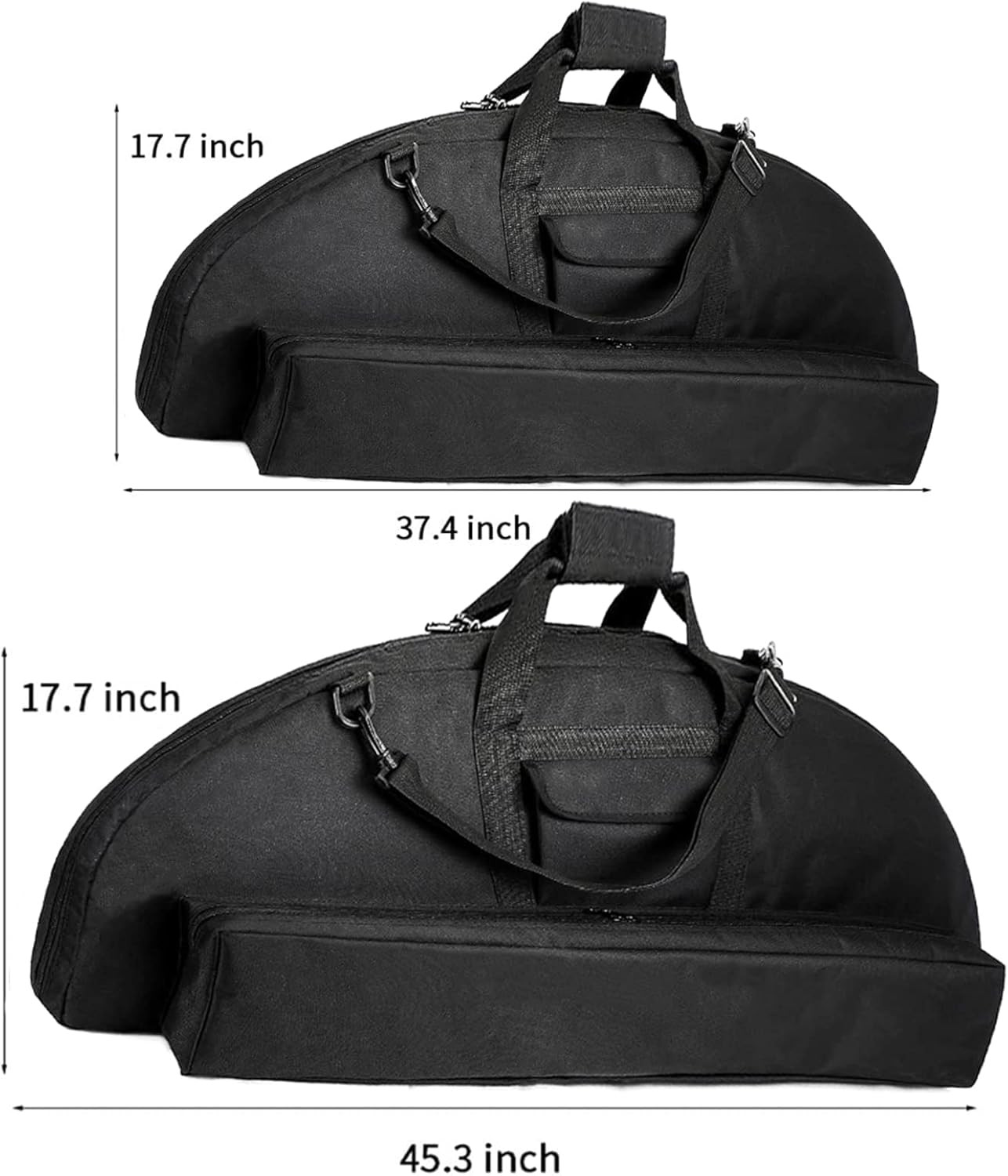 Lightweight Soft Compound Bow Case with Pockets, 600D Water-Resistant Archery Ba