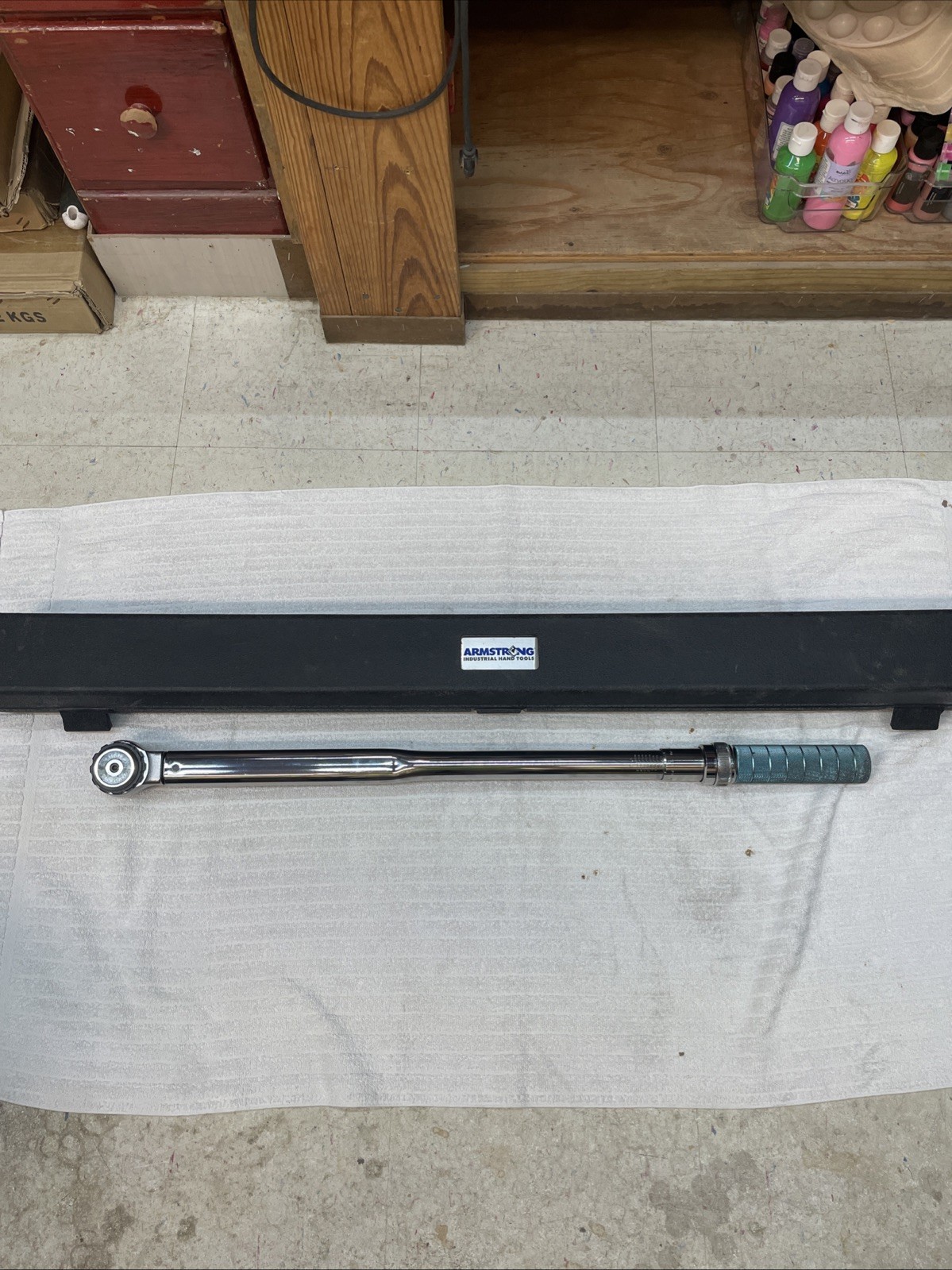 Armstrong 64-094 3/4" Drive Click Torque Wrench 50-400 Ft-Lbs USA Nice With Case