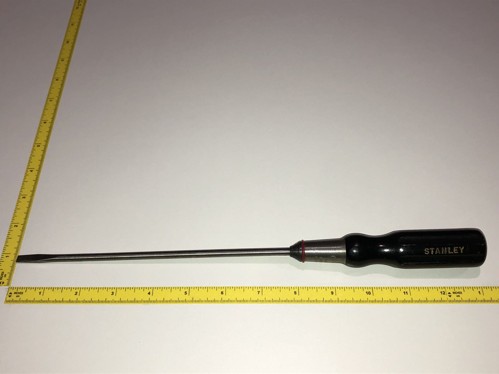 Stanley No.45 Hurwood Screwdriver 13” OAL NOS VTG Electricians 7 3/4” Shaft NEW