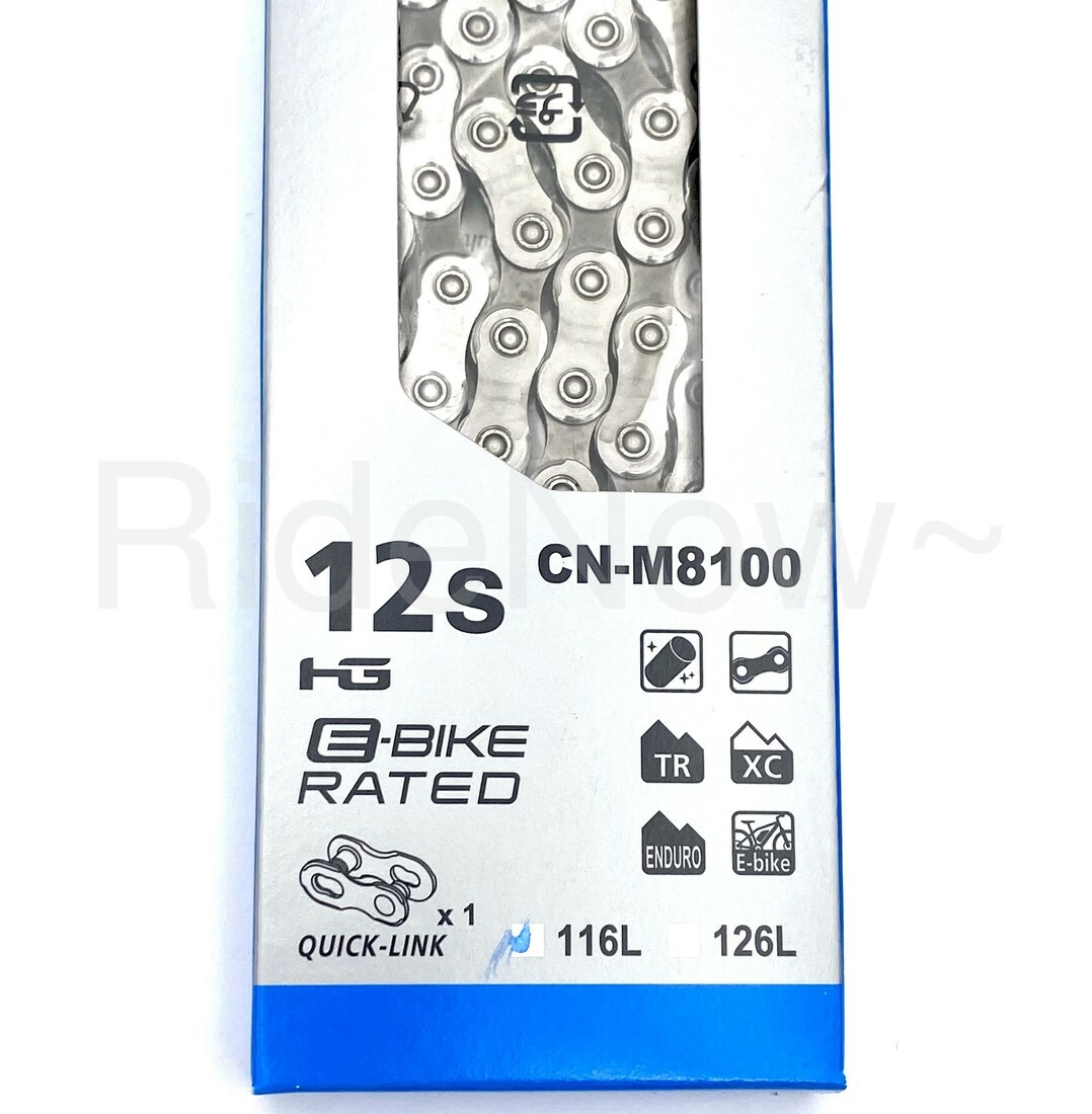 Shimano Deore XT CN-M8100 116L 12Spd MTB,e-Bike,PADED Chain SIL-TEC+Quick link