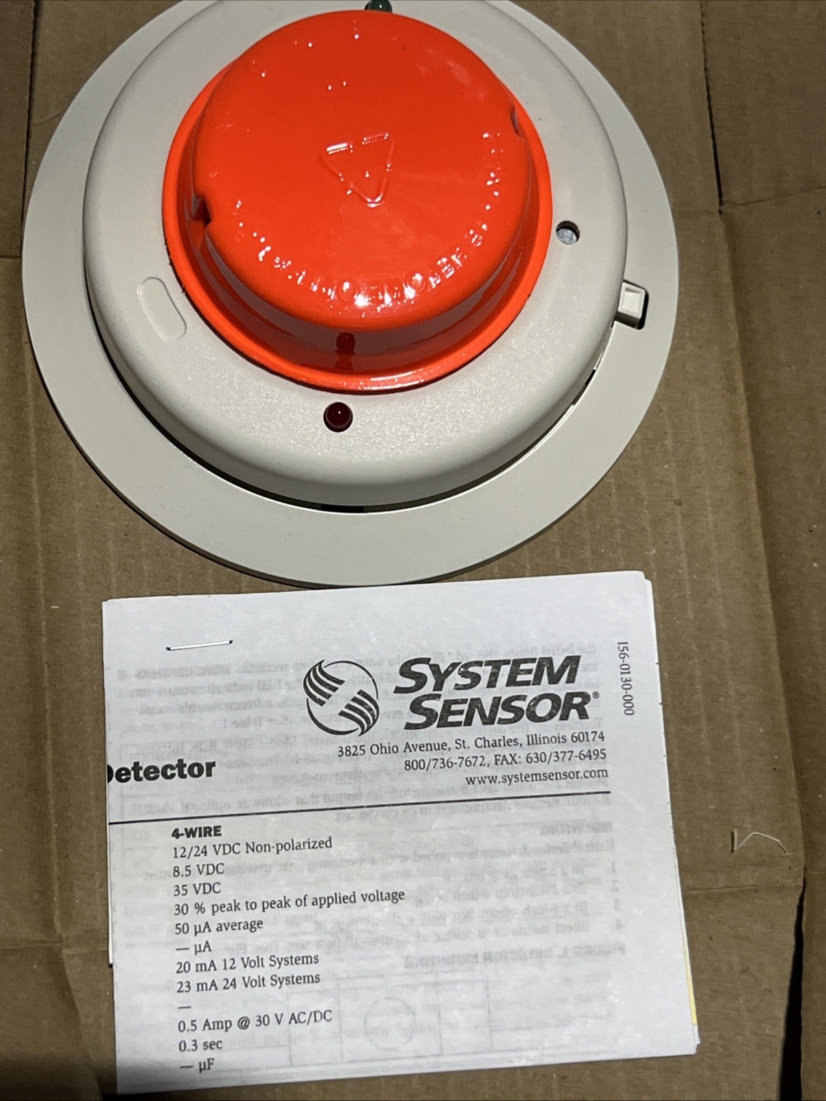 System Sensor 2W-B Smoke Detector 2-Wire White