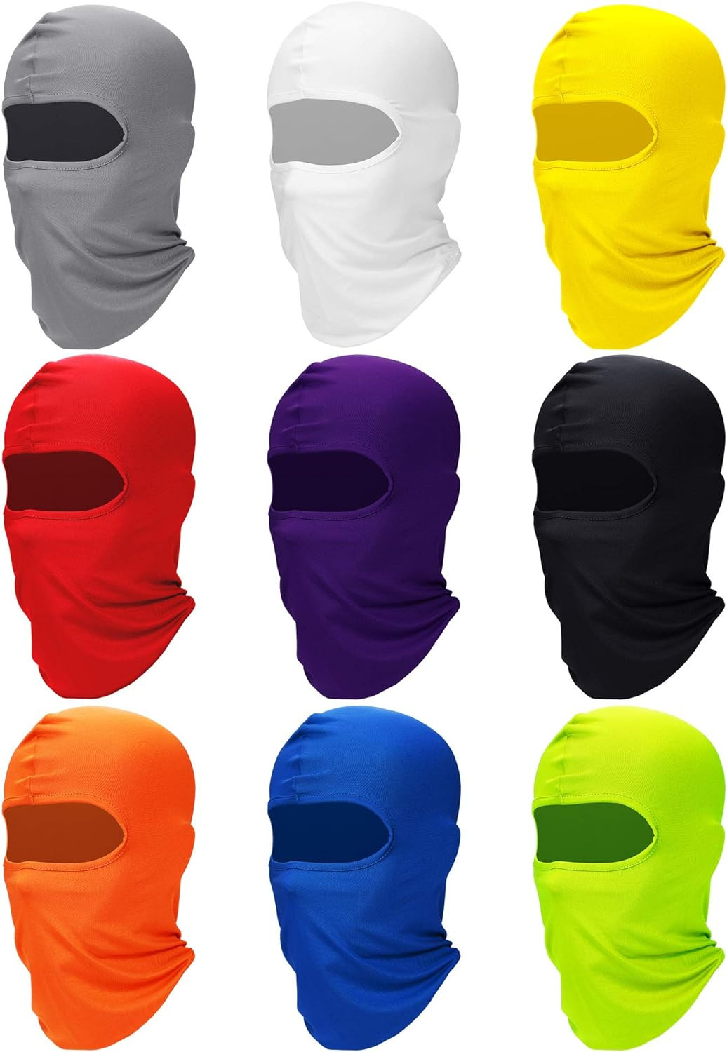9 Pcs Ski Mask for Men Women UV Sun Protection Shiesty Face Mask Windproof Breat
