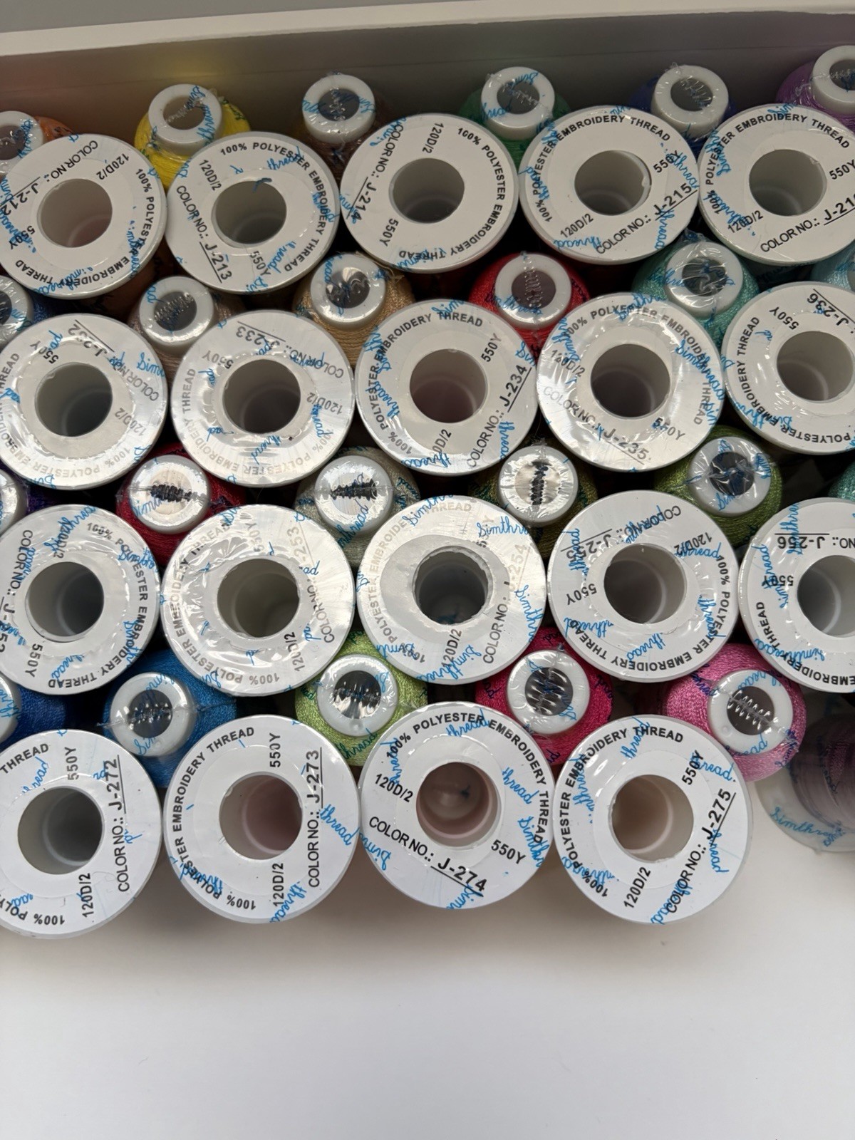 Simthread Embroidery Polyester Thread - 76 Colors NEW 550Y