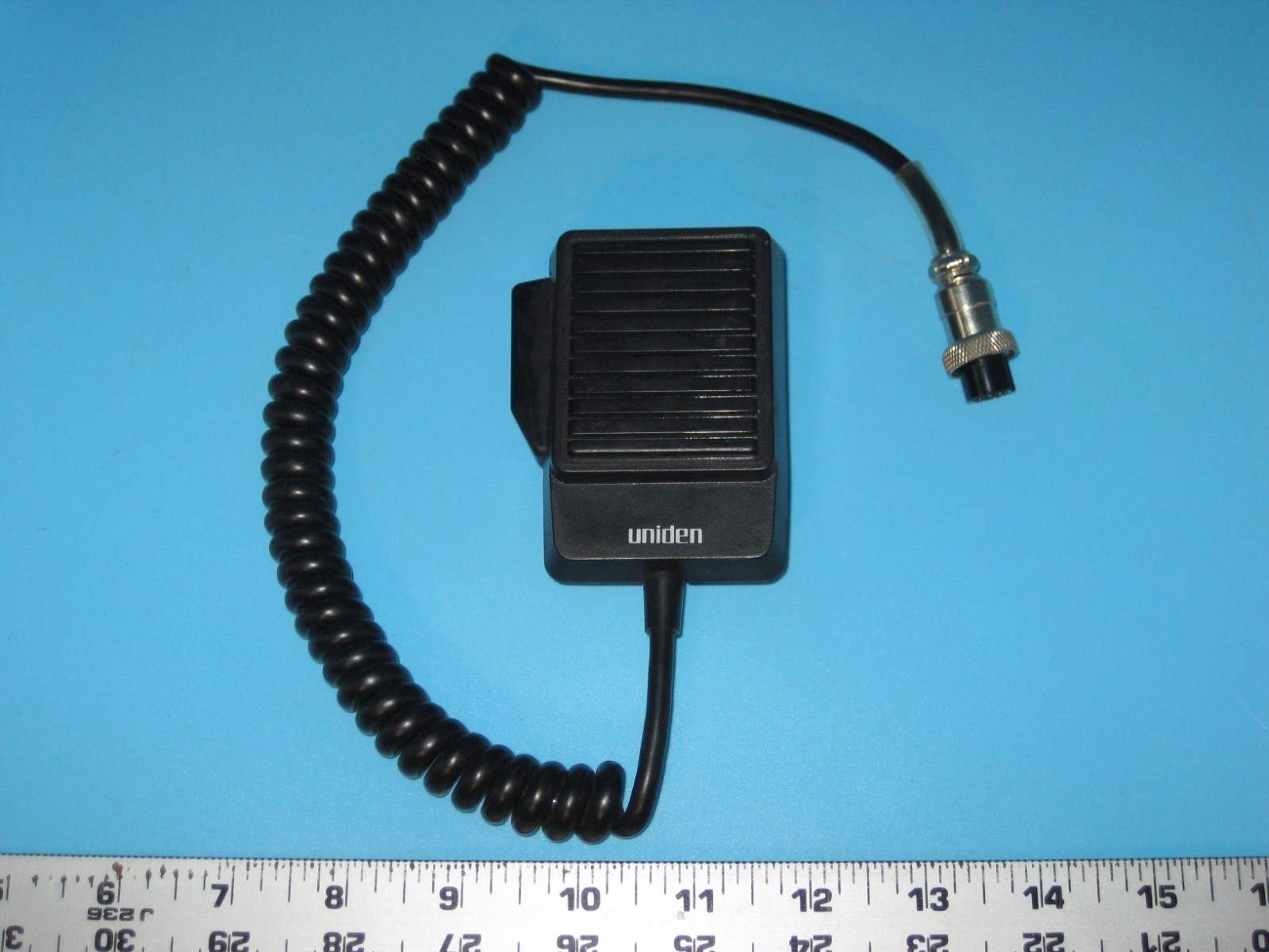 Uniden CB PC66XL MICROPHONE with 4-Pin Stretch Cord and Hanger Clip ~ Black