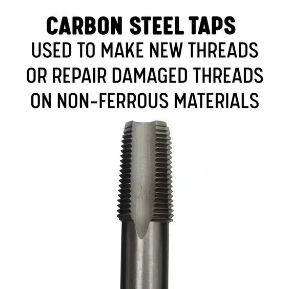 1/2 in. NPT Pipe Tap & 23/32 in. HSS Drill Bit Set Threading Tool 2pc