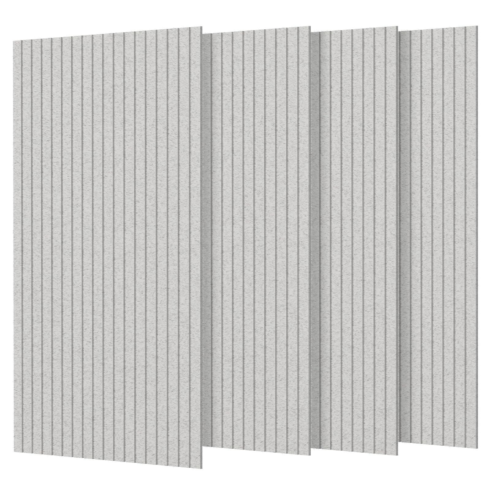4 Pack Large Acoustic Panel, 47.2'' x 23.6'' x 0.35'' Self-Adhesive Soundproo...