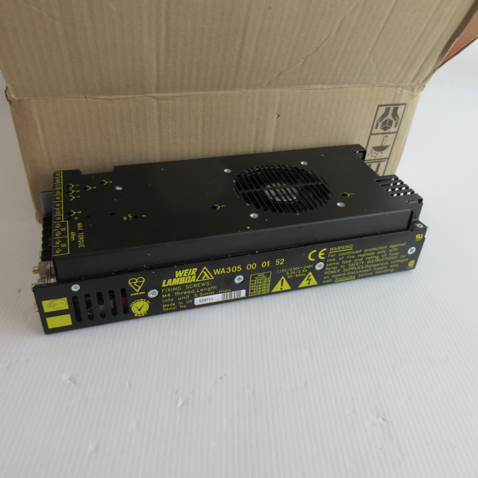 Weir / Lambda WA305 00 01 52  Power Supply- Untested