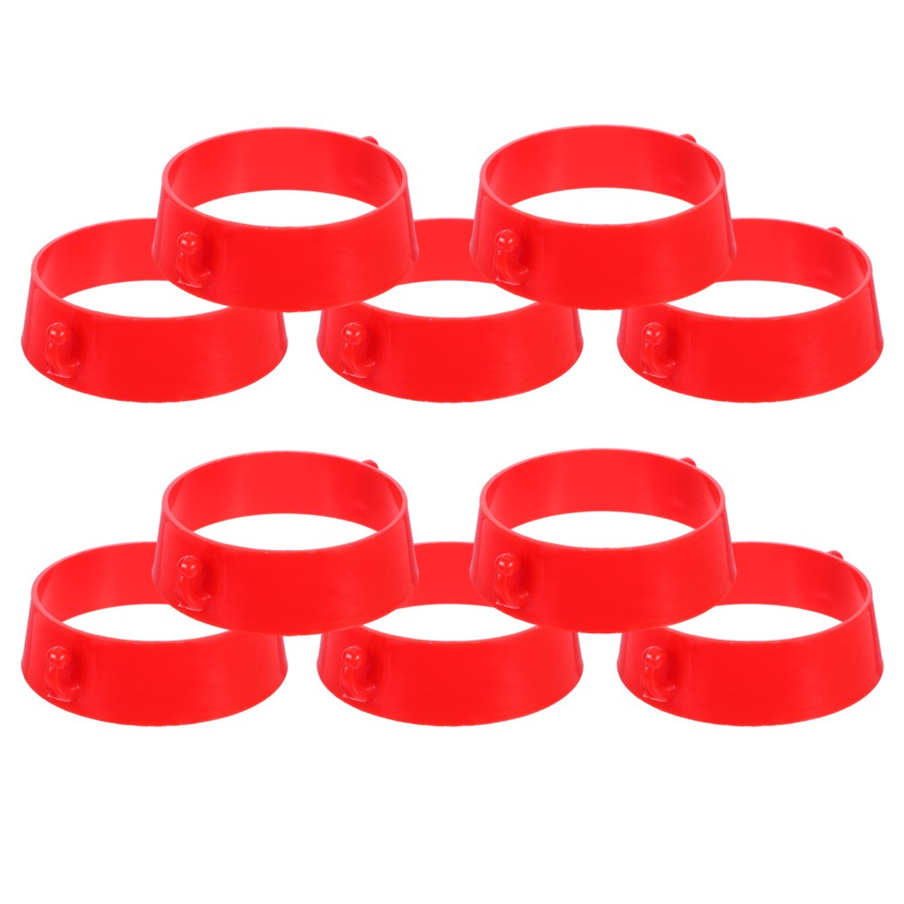 10 Pcs Cone Collar for Traffic Barrier Parking Use Chain Connector