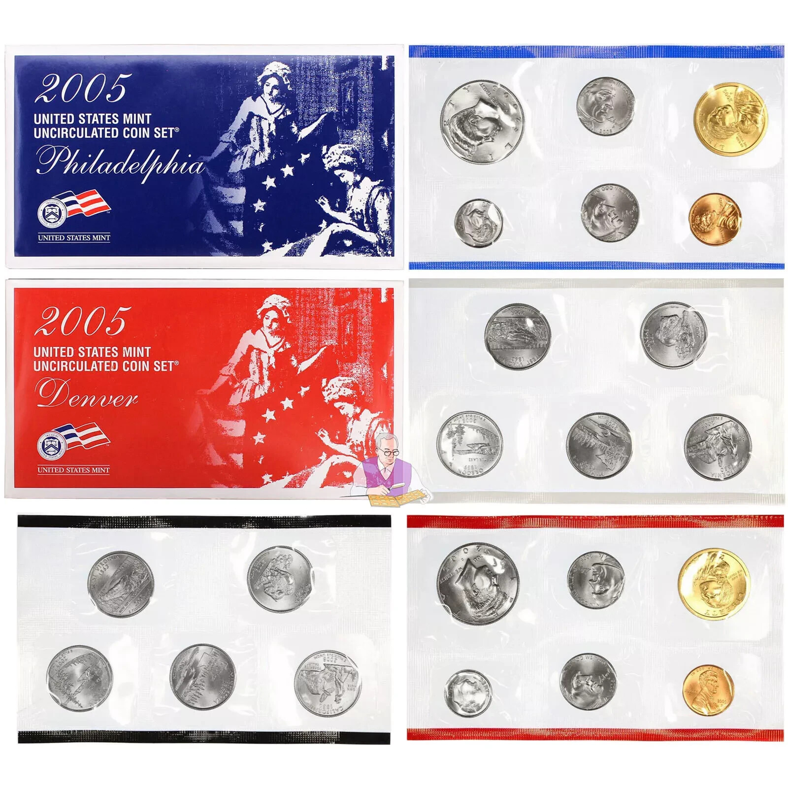 2005 Uncirculated Coin Set U.S Mint Original Government Packaging OGP