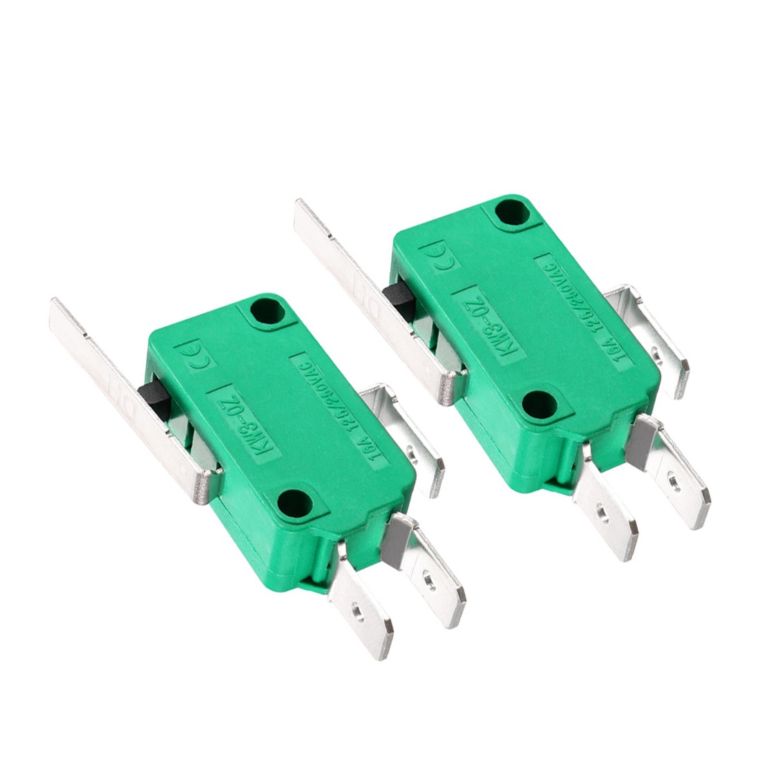 KW3-OZ 16A 125/250VAC SPDT NO NC Hinge Lever Type,Micro Limit Switches,2PACK