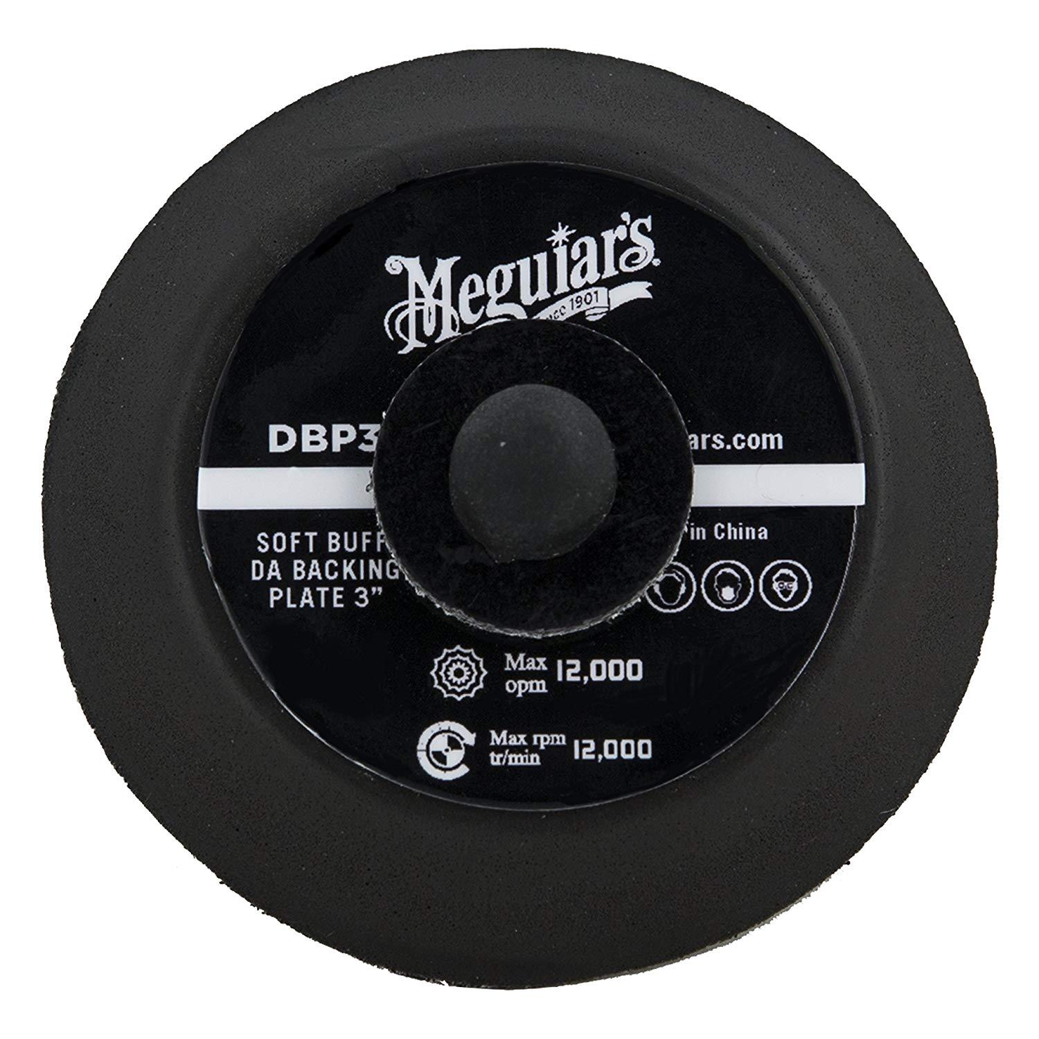 Meguiars DBP3 Soft Buff Backing Plate for Orbital/DA Polishers, 3 inch