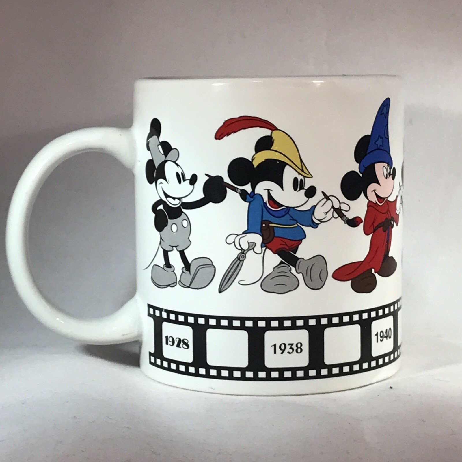 Mickey Thru the Years Mug by Applause Film Trim 1928 to Today Disney