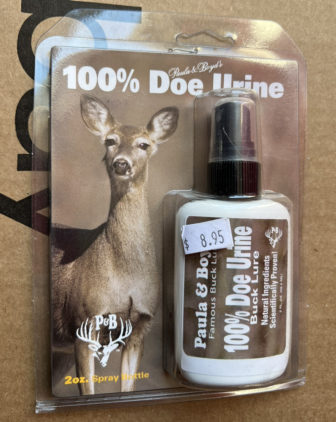 Deer Doe Lure 2oz Spray Bottle 100% Doe Urine Paula & Boyds NIP