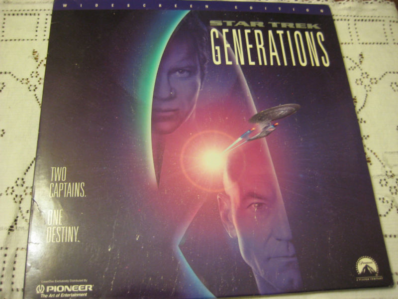 Star Trek Generations, Laser Disc, 1994 Color, 3 Sides