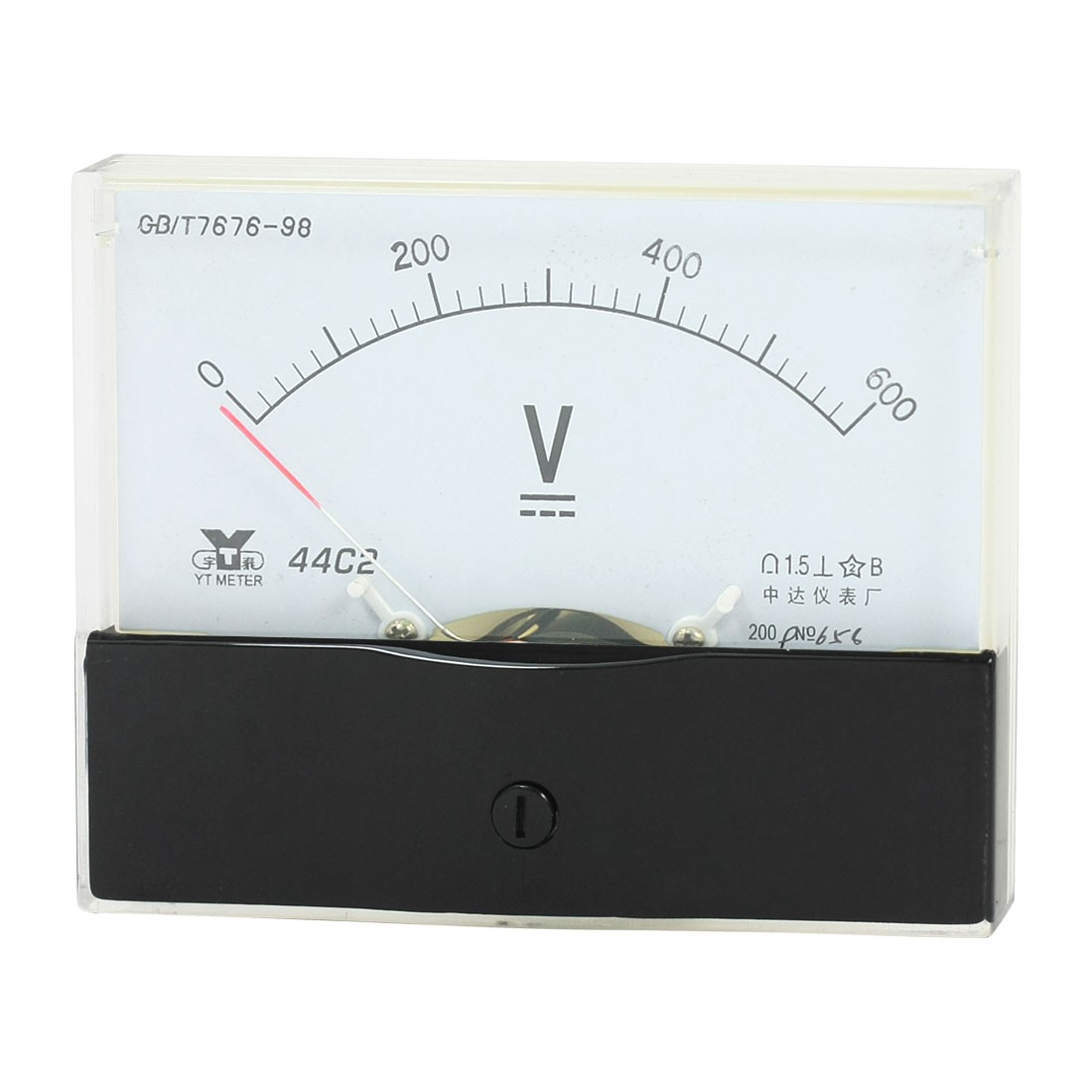 Measurement Tool Panel Mount Analog Voltmeter Volt Meter DC 0 - 600V 44C2