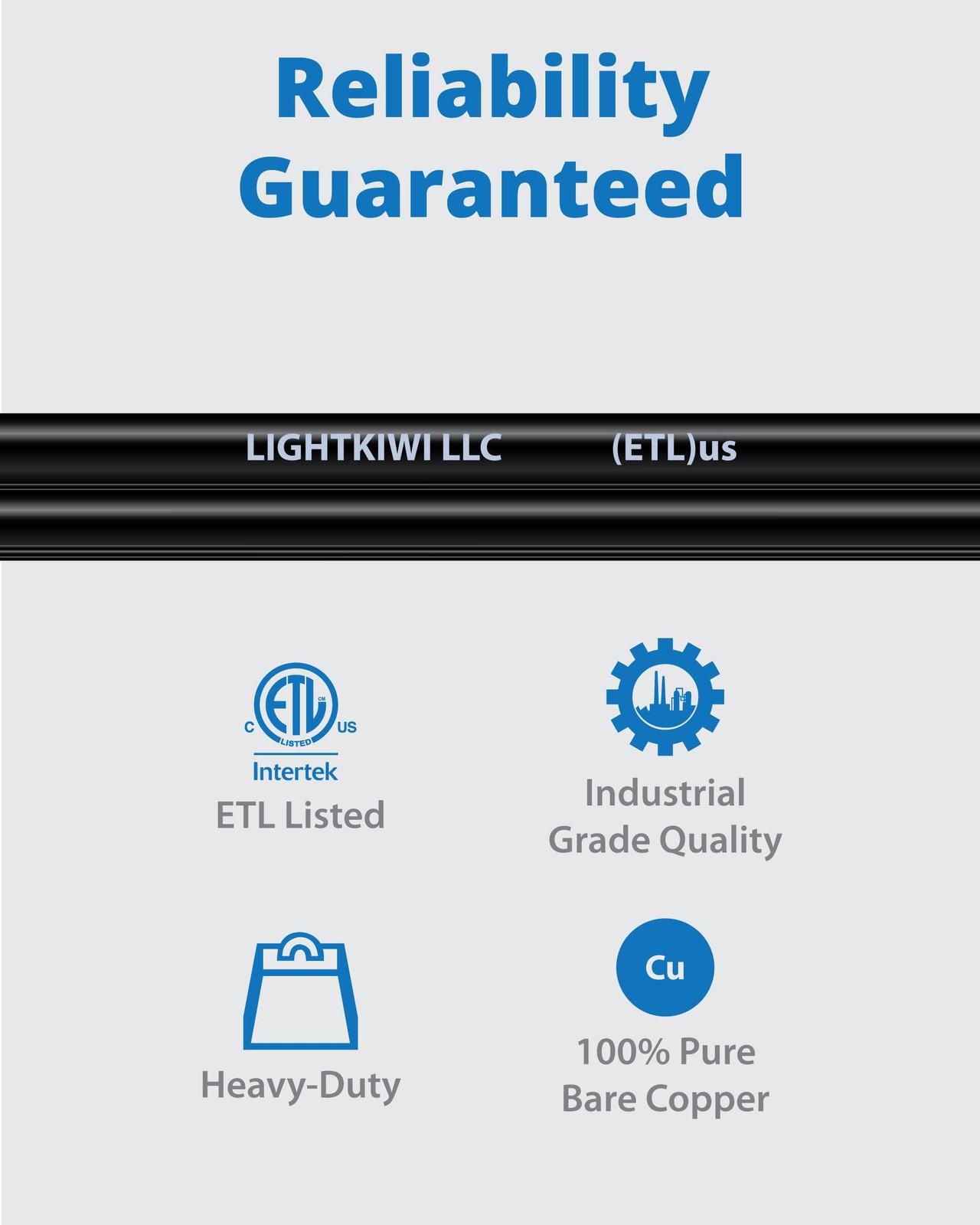 Lightkiwi 14/2 Low Voltage Landscape Wire, 50 ft Copper Direct 50 Feet, Black