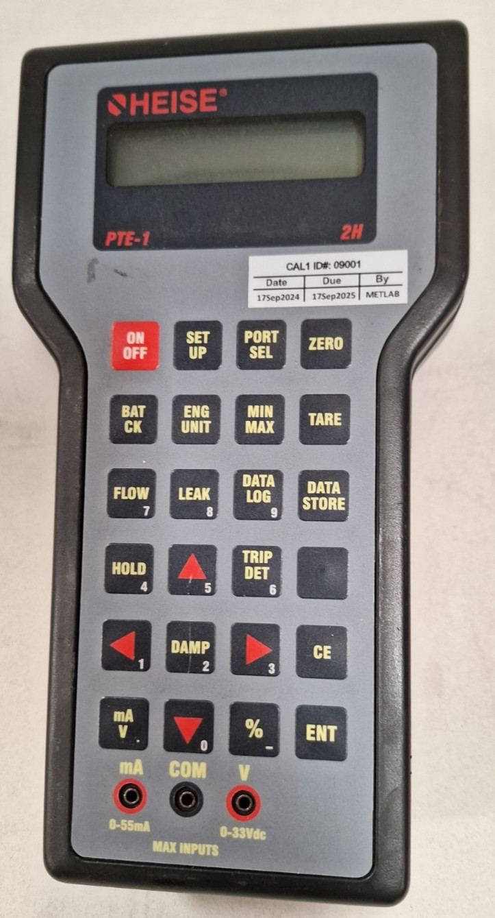 AS-IS HEISE PTE-1 Handheld Pressure Calibrator NO RETURN