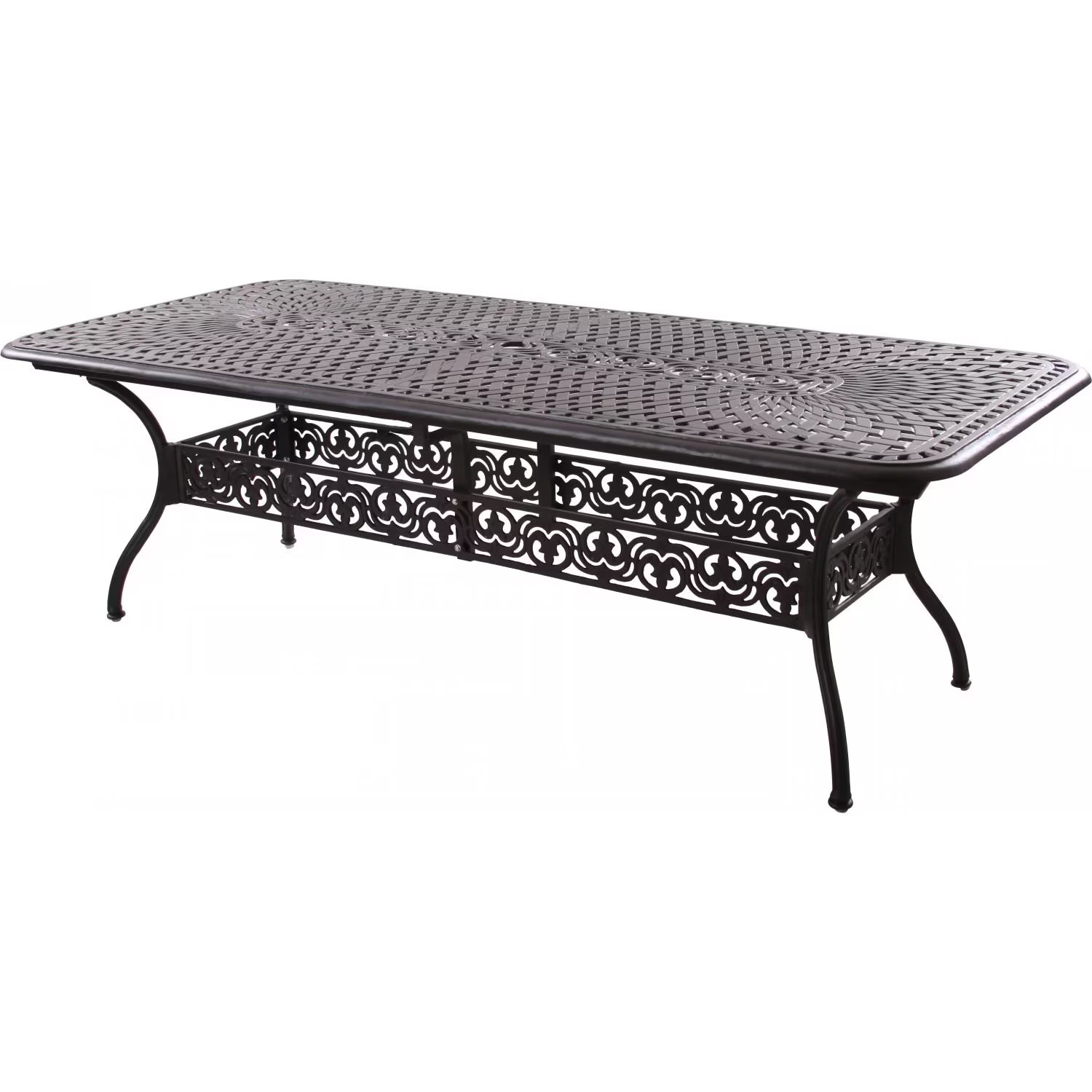 Series 60 92 X 42 Inch Cast Aluminum Dining Table by Darlee