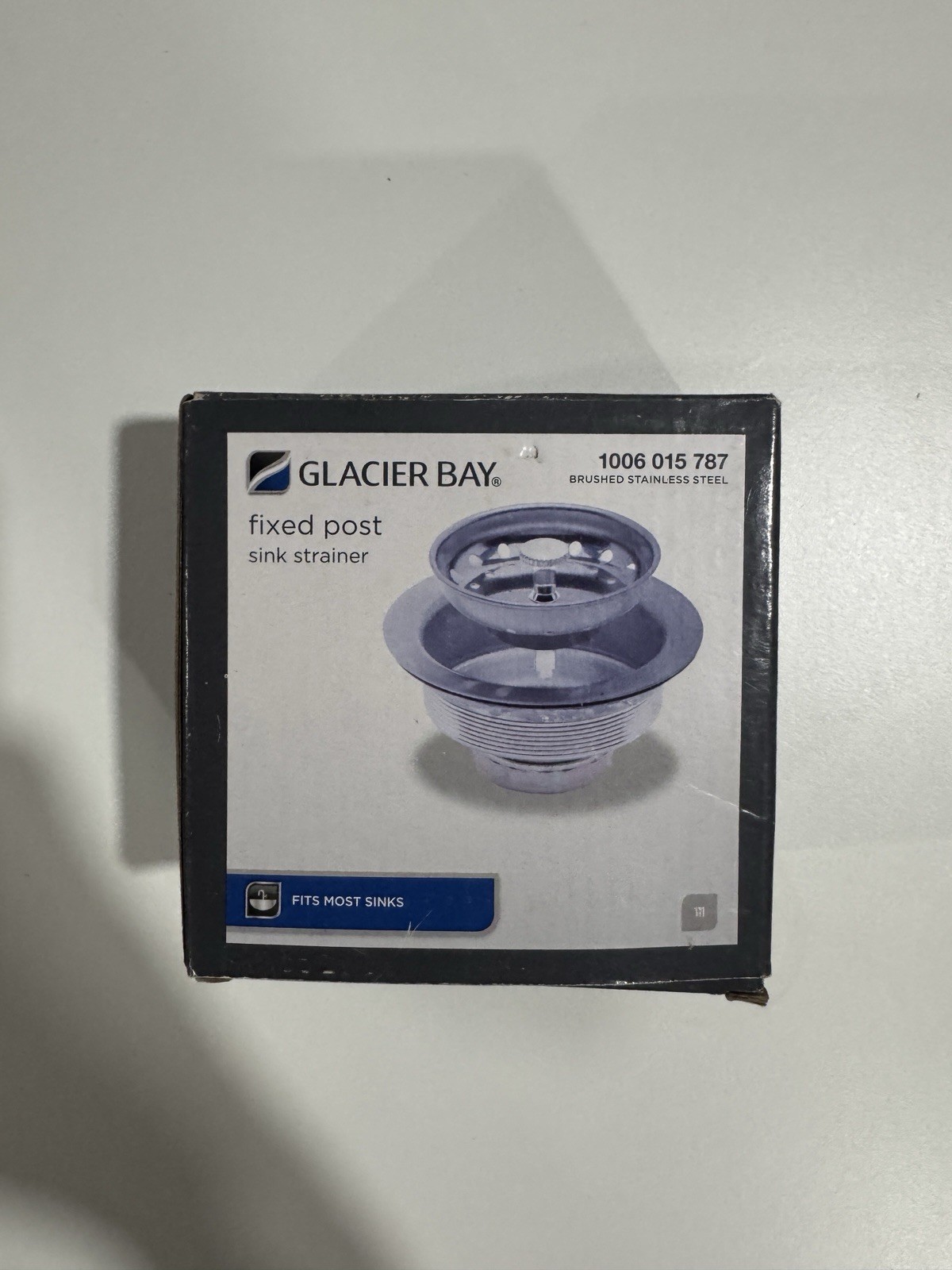 Glacier Bay Fixed Post Sink Strainer And Drain Brushed Stainless Steel