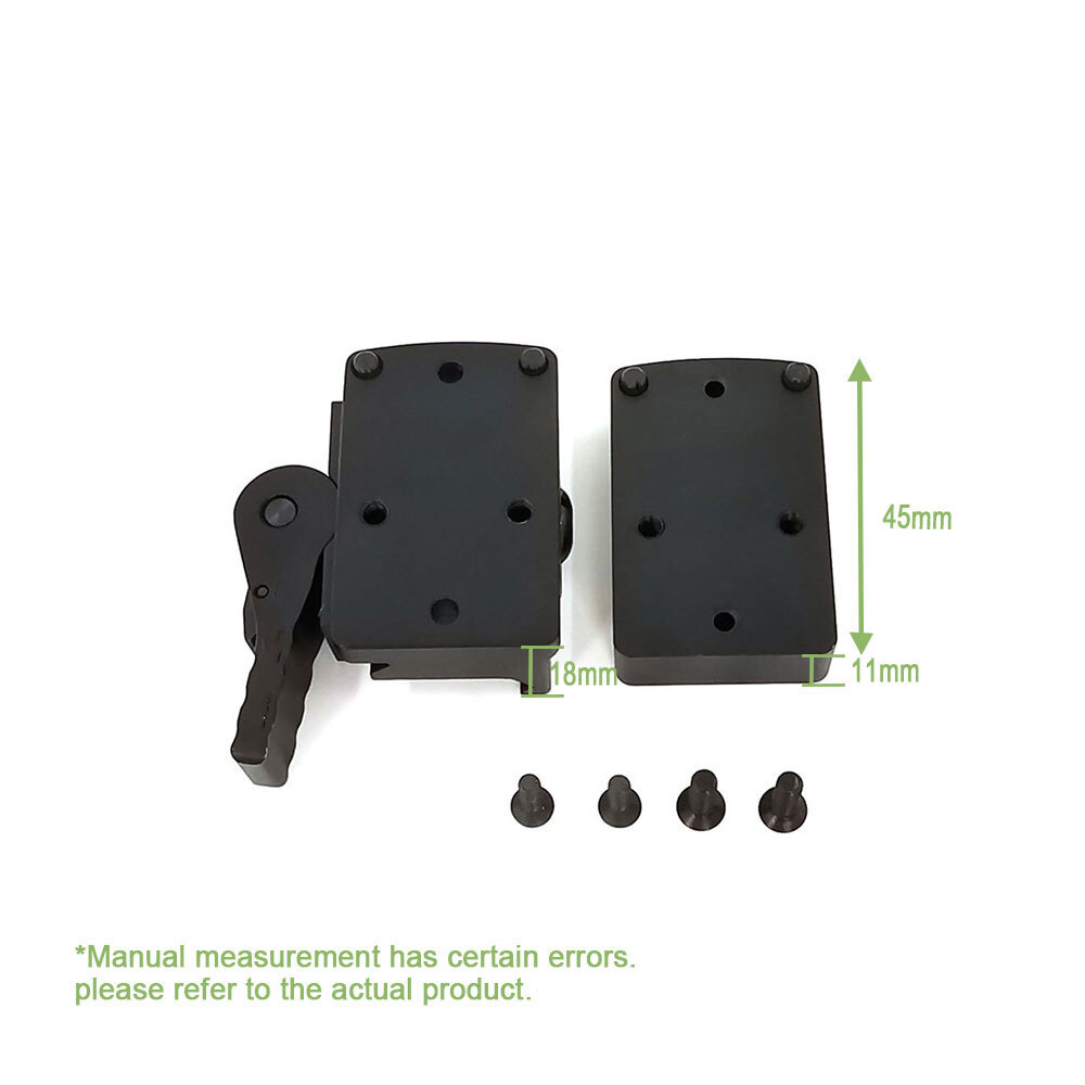 Fits For RMR Red Dot Sight Mount QD Auto Lock Riser Mount Picatinny Rail Base US