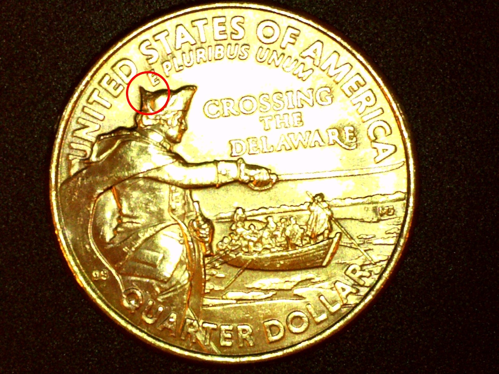 2021-P Crossing The Delaware Die Error #0025