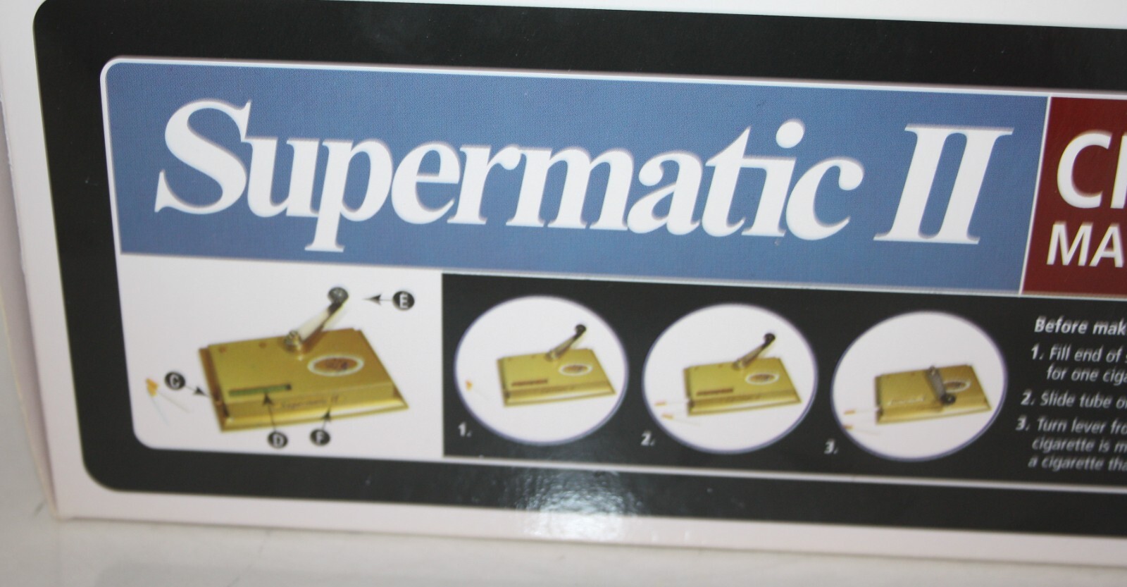 Premier Supermatic II Cigarette Making Roller Machine with Instruction Booklet