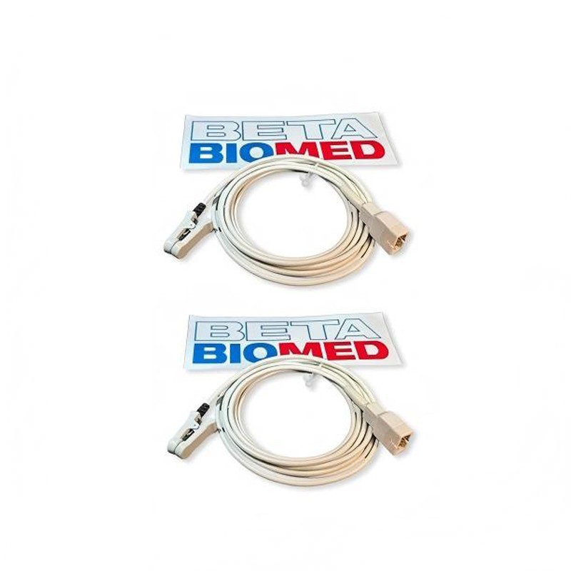 D-YSE Compatible Adult Ear Clip SpO2 Sensor for Nellcor Non-Oximax 3.0m (2Pcs)