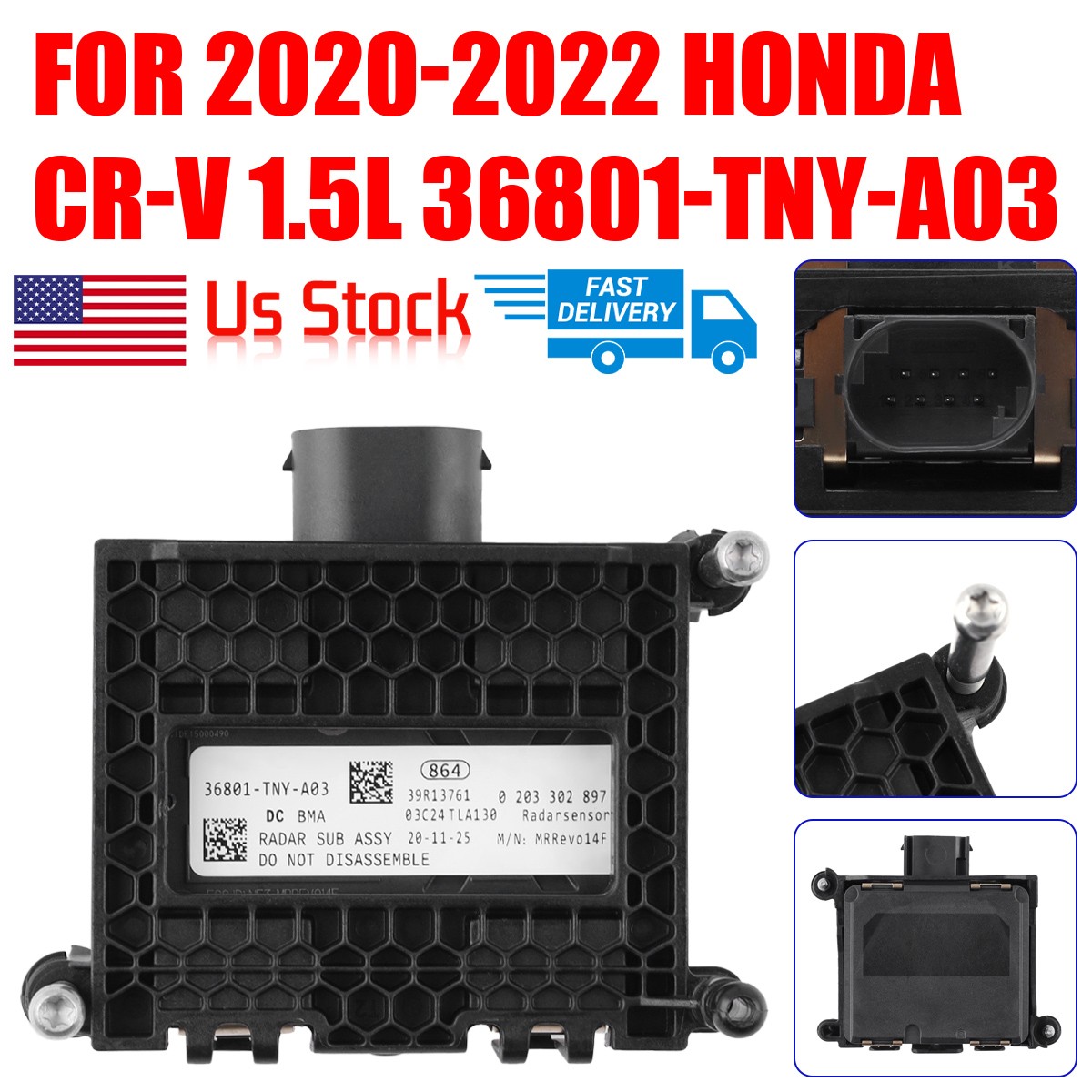 Radar Cruise Sensor for 2021-2022 Honda CR-V All Trims 1.5L Gas OE Replacement