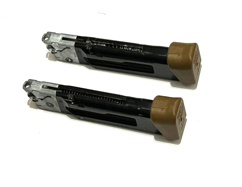 2 UMAREX GLOCK 19x PARTIAL  BLOWBACK CO2 AIRSOFT  PISTOL MAGAZINES FOR REPAIR