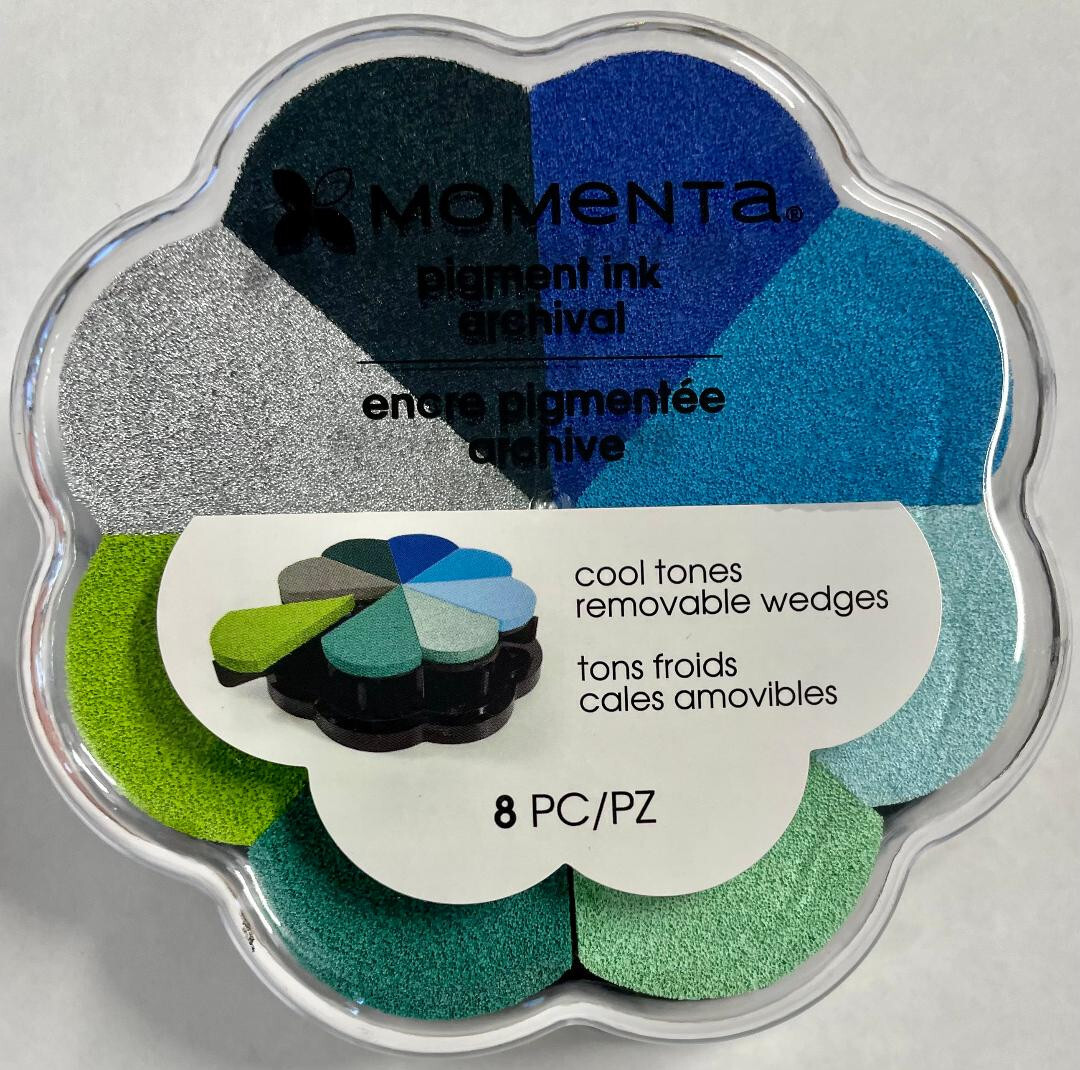 Momenta Removable Wedges Pigment Ink Pad - Cool Tones - Petal Points