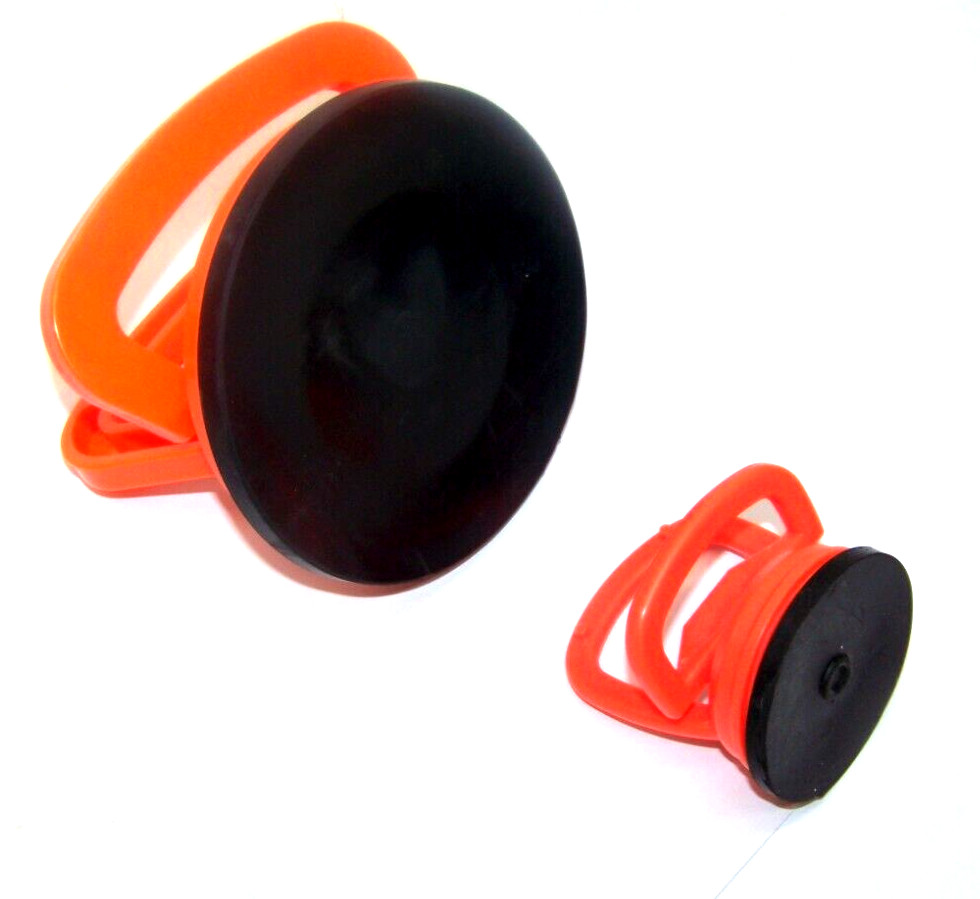 2pc set 4-1/2" &  2-1/4" Suction Cup Dent Puller Rubber Pad Lifter Dent Remover