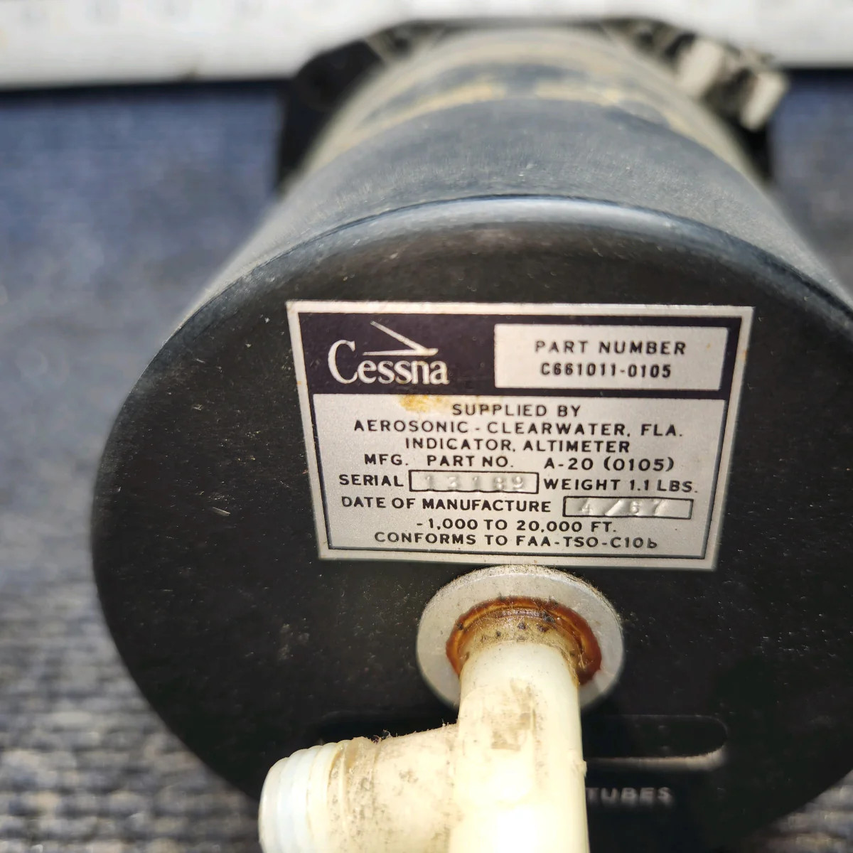 A-20(0105) | cessna 150G | Altimeter Indicator