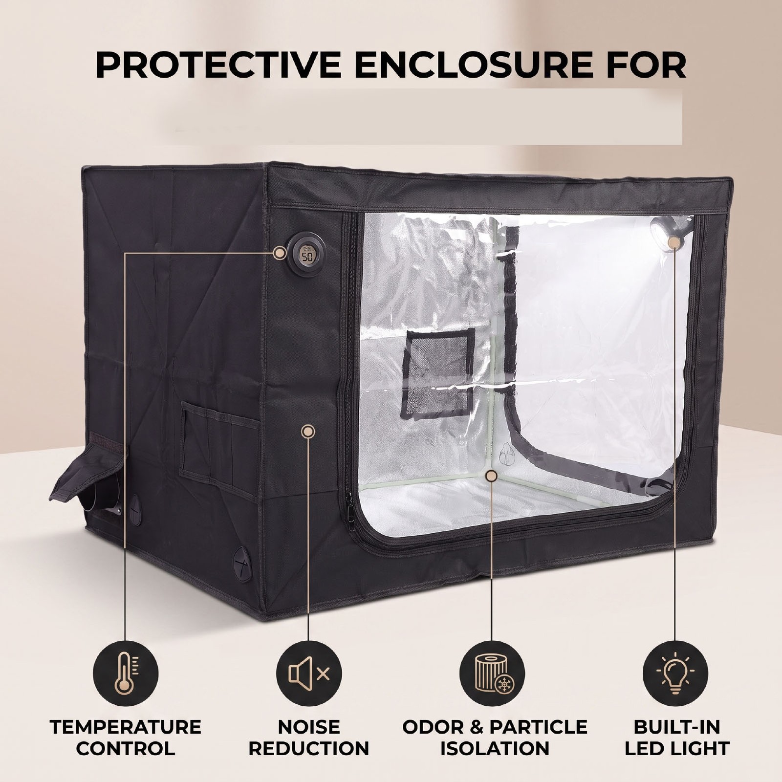 Dust Cover Fit For Lab A1 Mini Combo 3D Printer Fireproof Protective E BT0