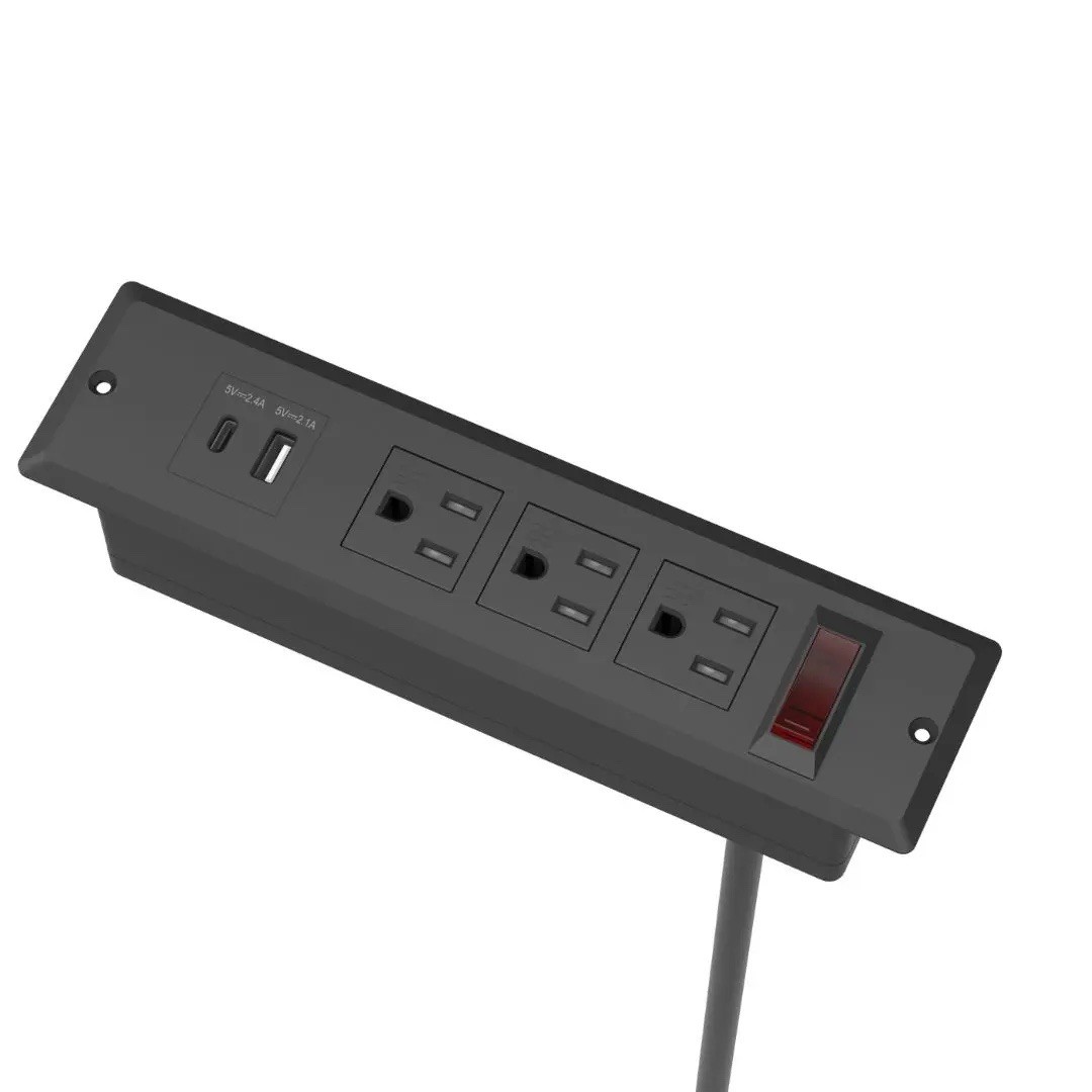 Recess Mounted Power Outlets, TVCP31100-152-F-4.5AC-TR-BK,Hafele 822.09.411- USB